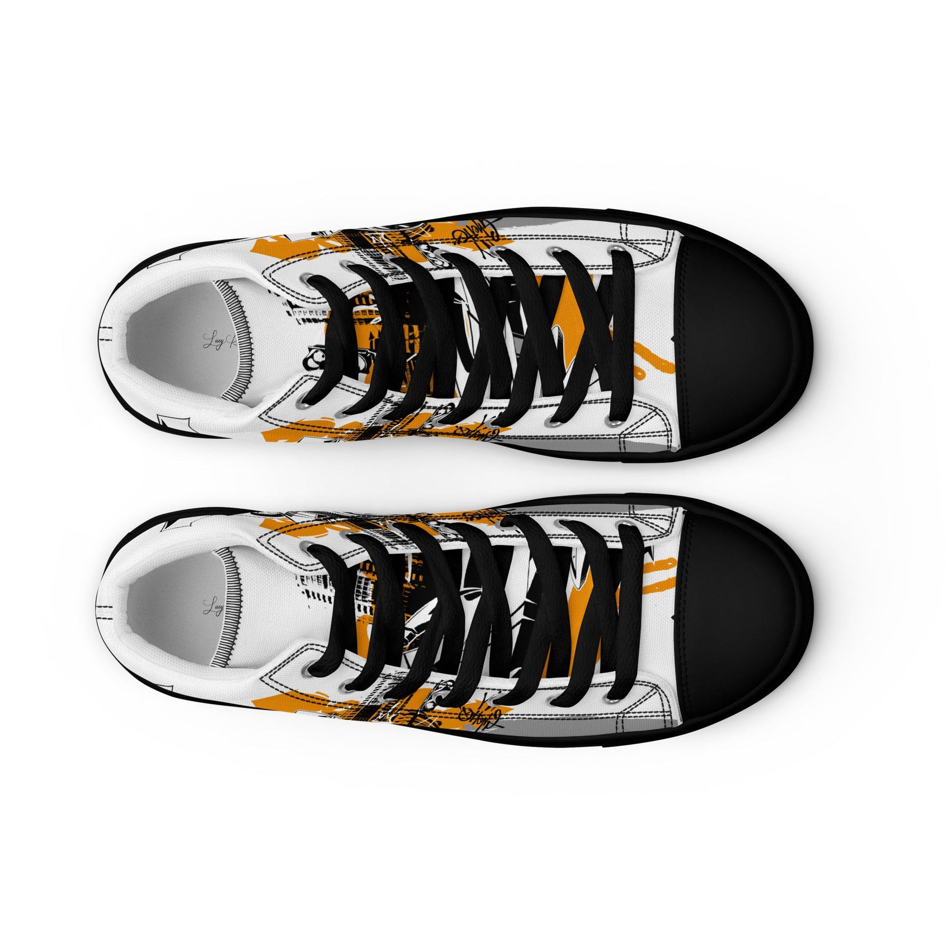 Men’s high top canvas shoes -Racing car - Shoes