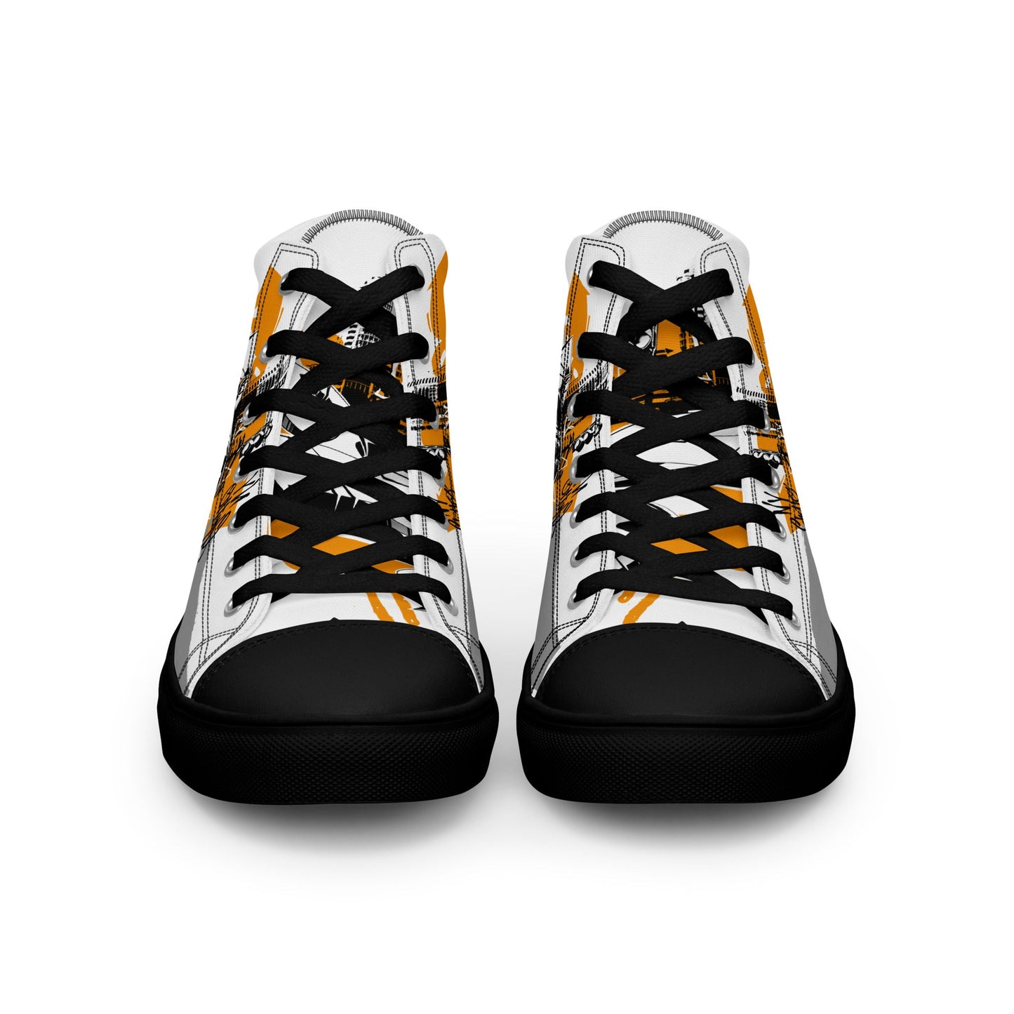 Men’s high top canvas shoes -Racing car - Shoes