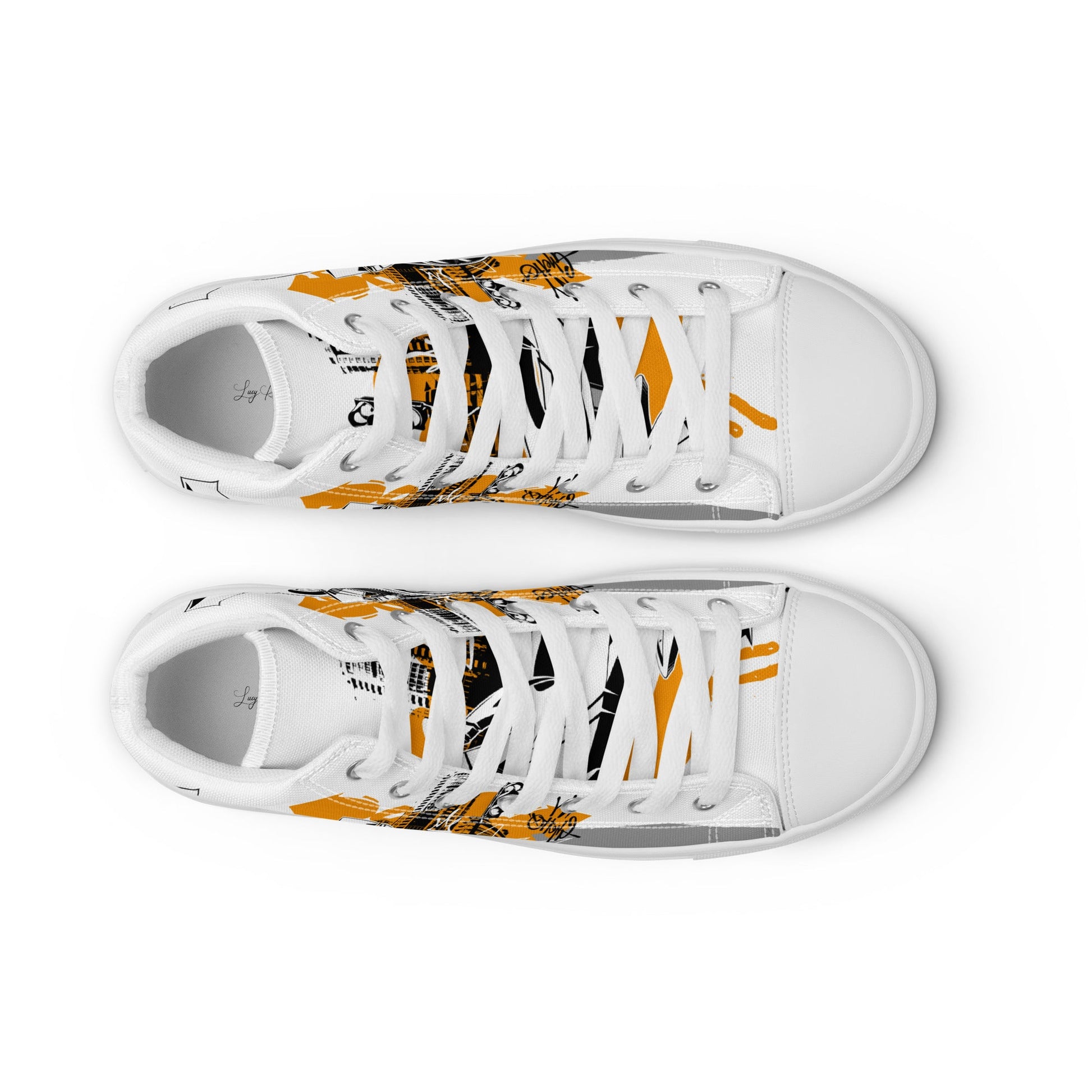 Men’s high top canvas shoes -Racing car - Shoes