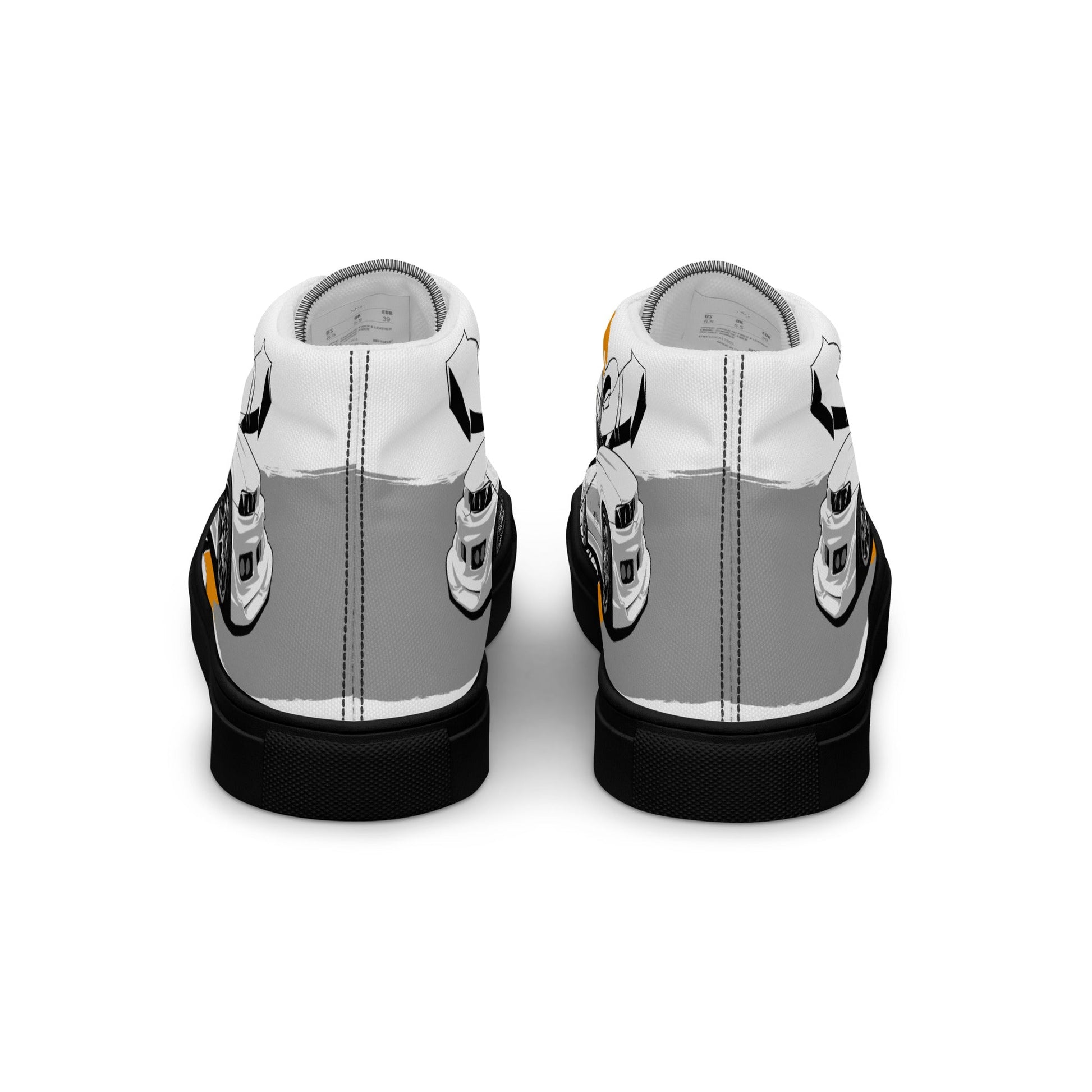 Men’s high top canvas shoes -Racing car - Shoes
