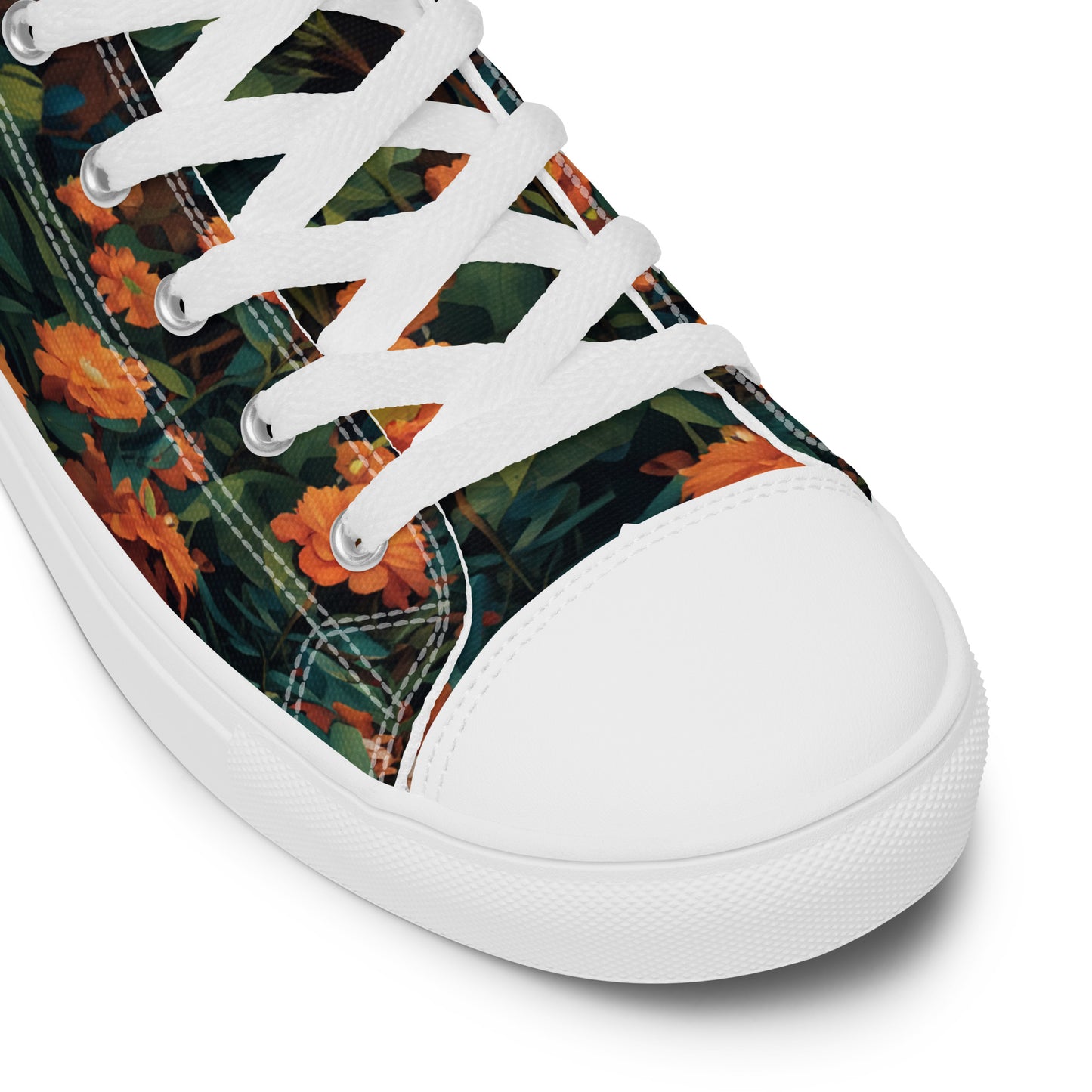 Tiger & Jungle High-Top Canvas Shoes