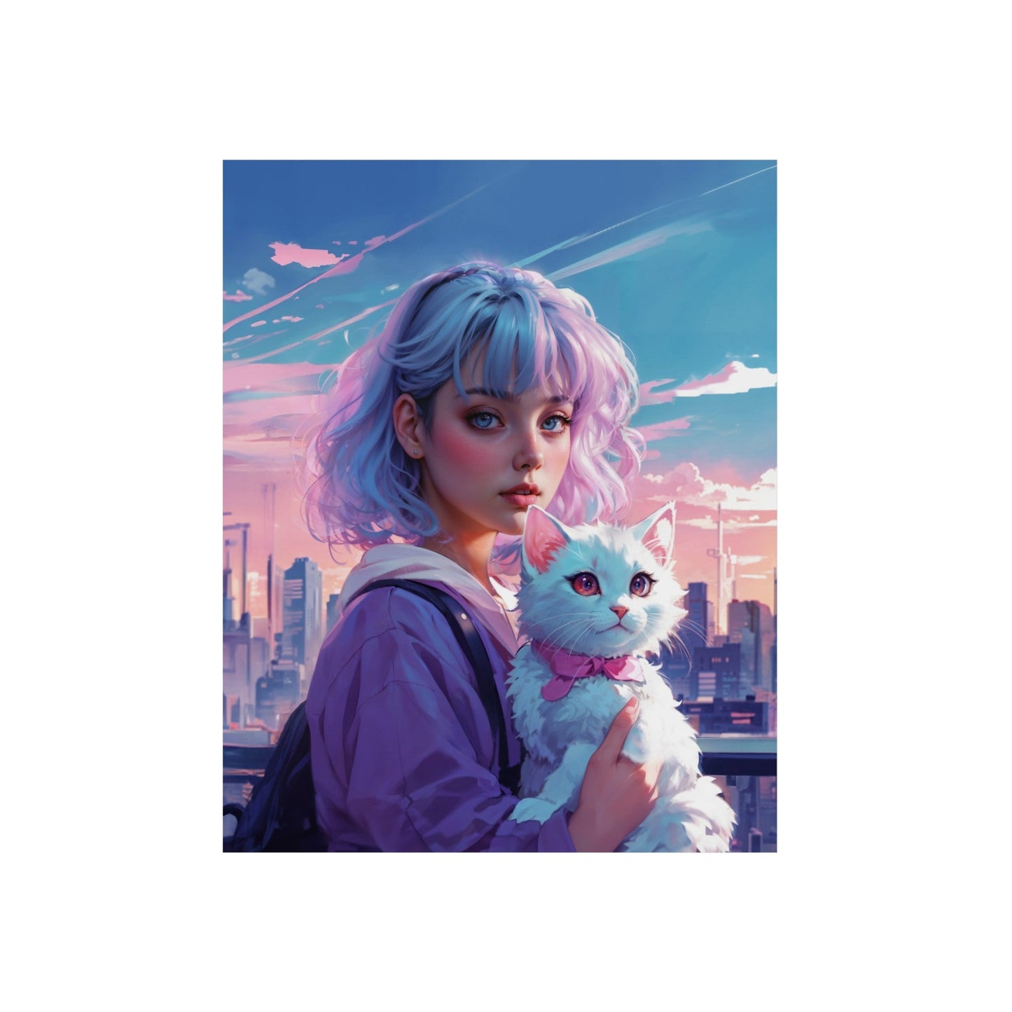 Metal Poster - Modern Metal Wall Art- Anime - 15.7’’ x 19.7’’ (Vertical) - Home Decor
