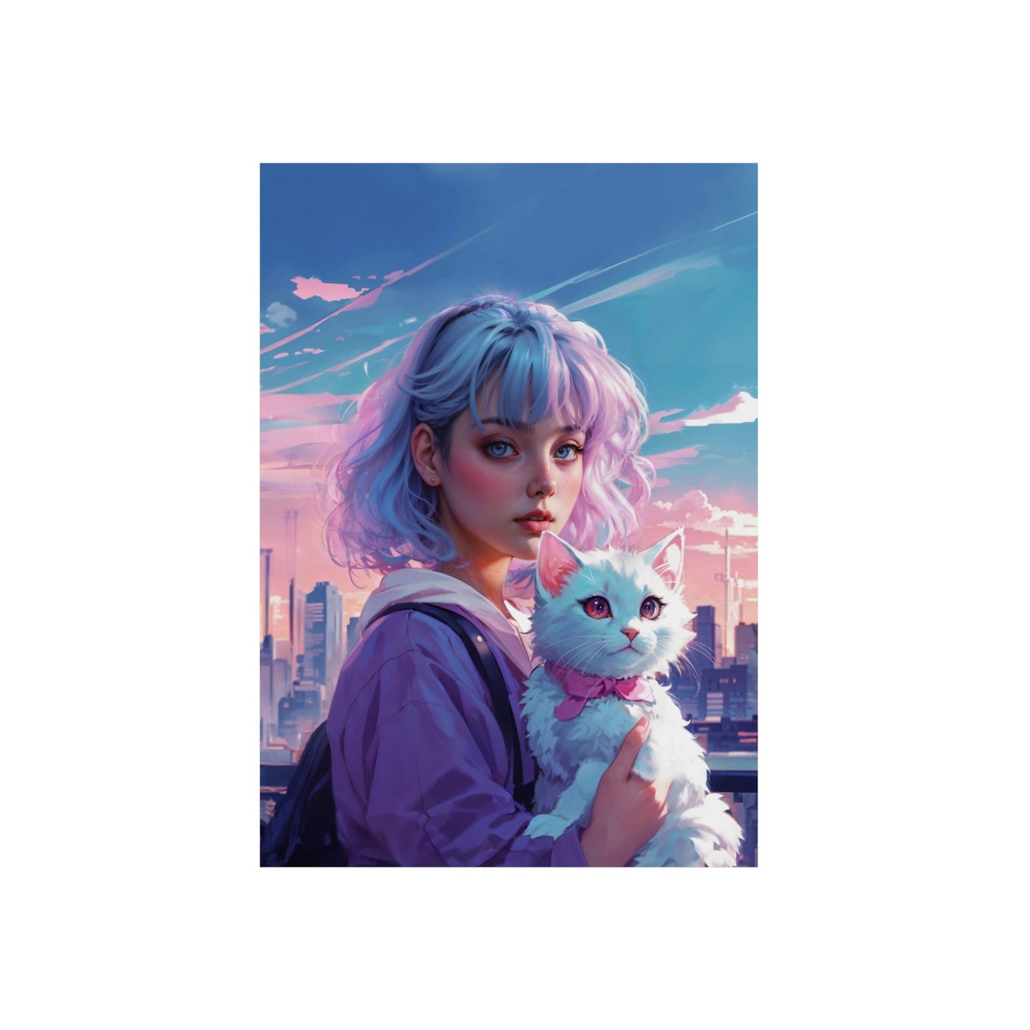 Metal Poster - Modern Metal Wall Art- Anime - 16.5’’ x 23.4’’ (Vertical) - Home Decor