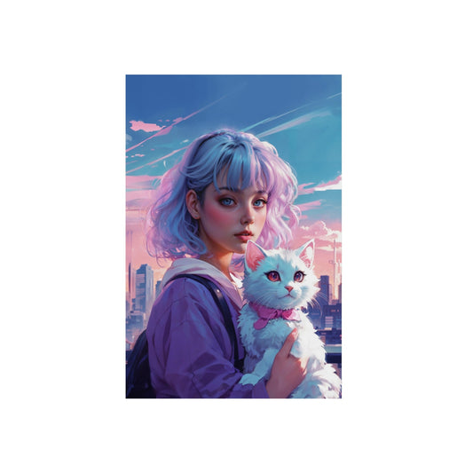 Metal Poster - Modern Metal Wall Art- Anime - 7.9’’ x 11.8’’ (Vertical) - Home Decor