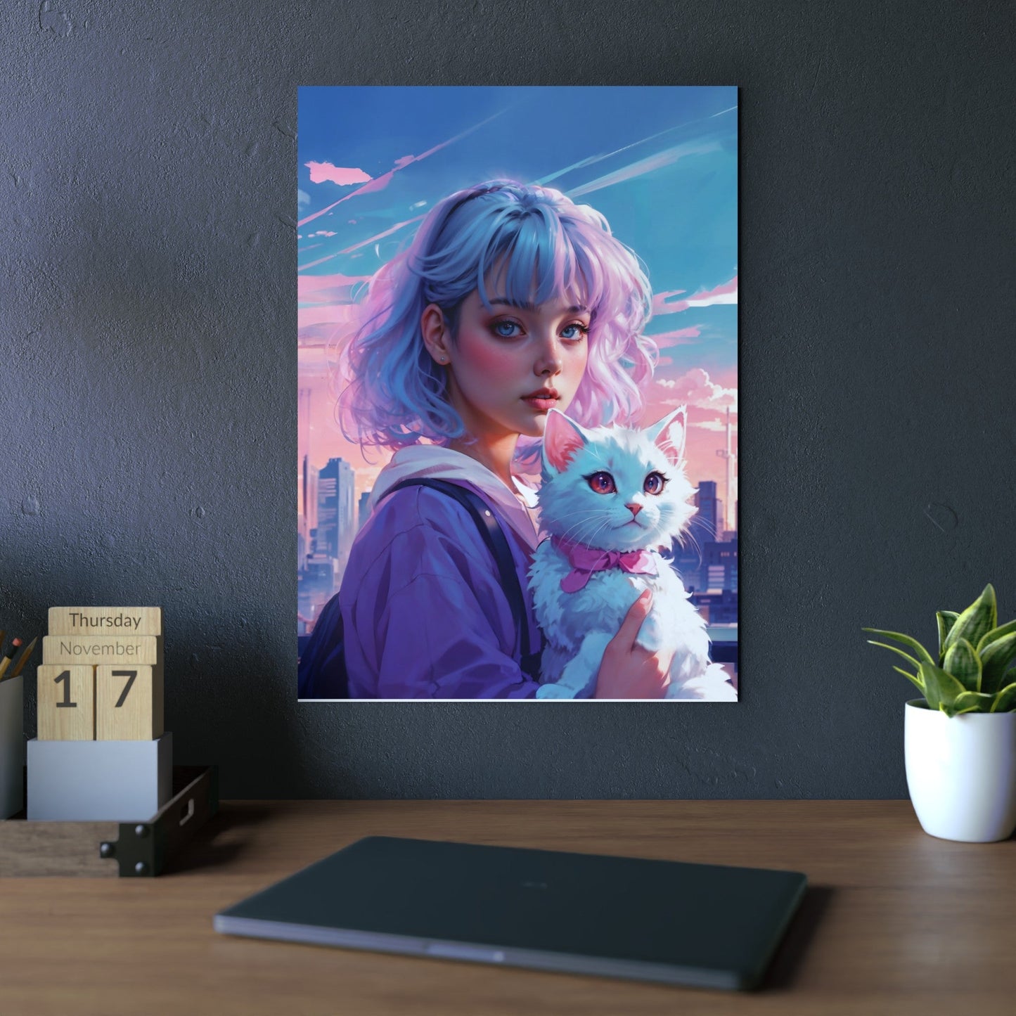 Metal Poster - Modern Metal Wall Art- Anime - Home Decor