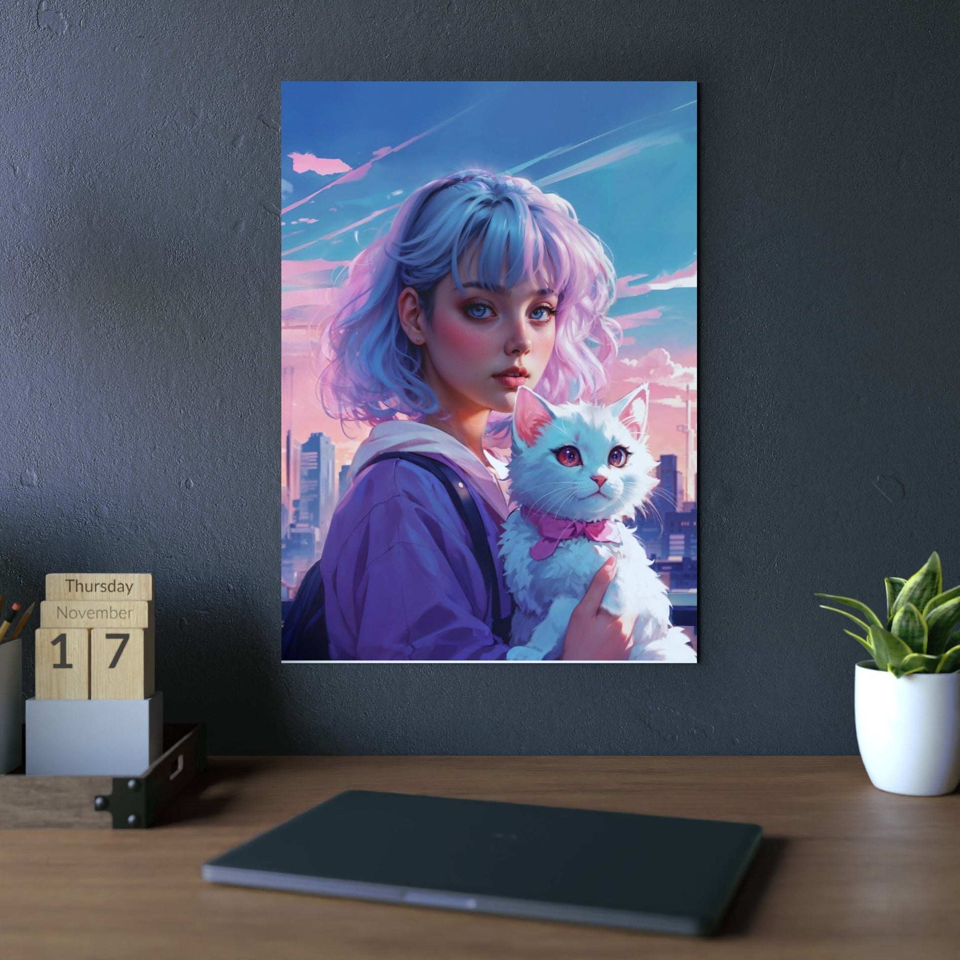 Metal Poster - Modern Metal Wall Art- Anime - Home Decor