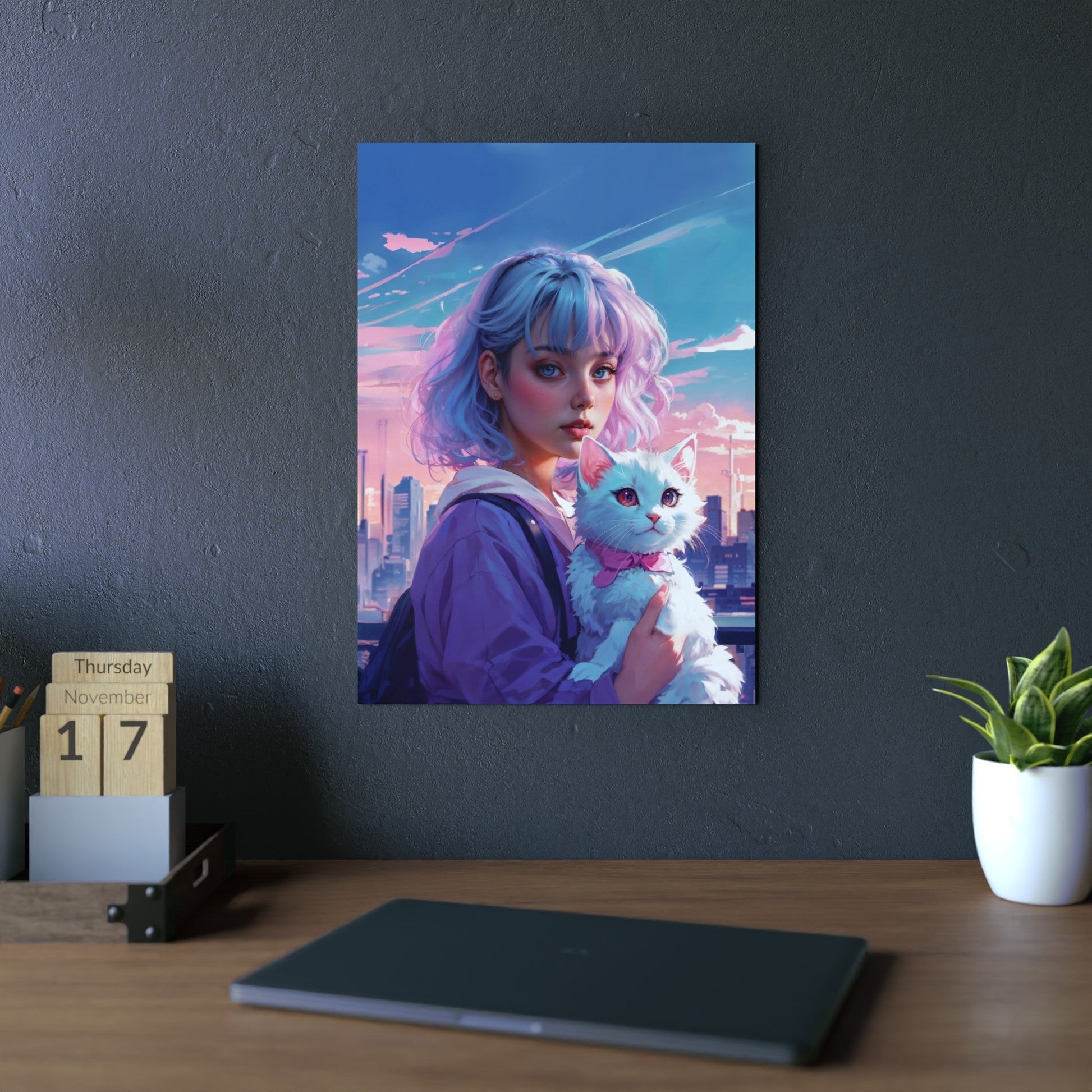 Metal Poster - Modern Metal Wall Art- Anime - Home Decor