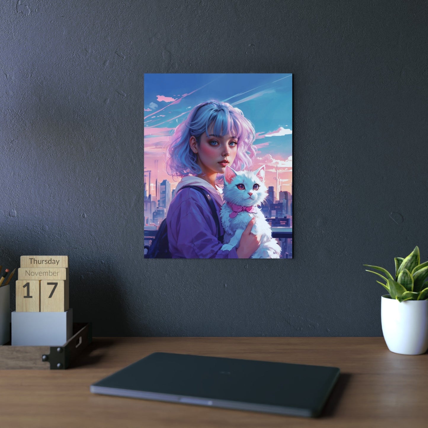 Metal Poster - Modern Metal Wall Art- Anime - Home Decor
