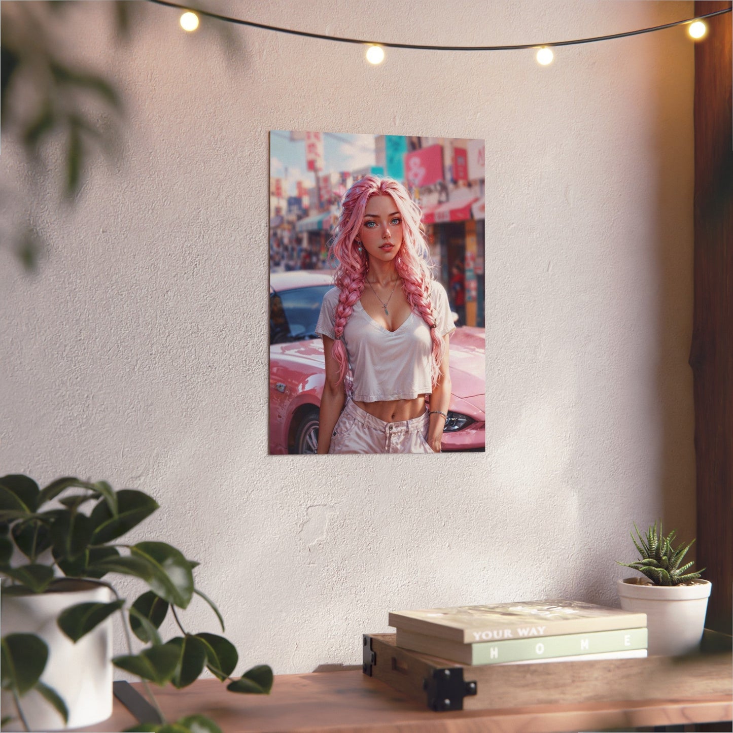 Metal Print - Bubblegum Drive - 11.7’’ x 16.5’’ (Vertical) - Home Decor