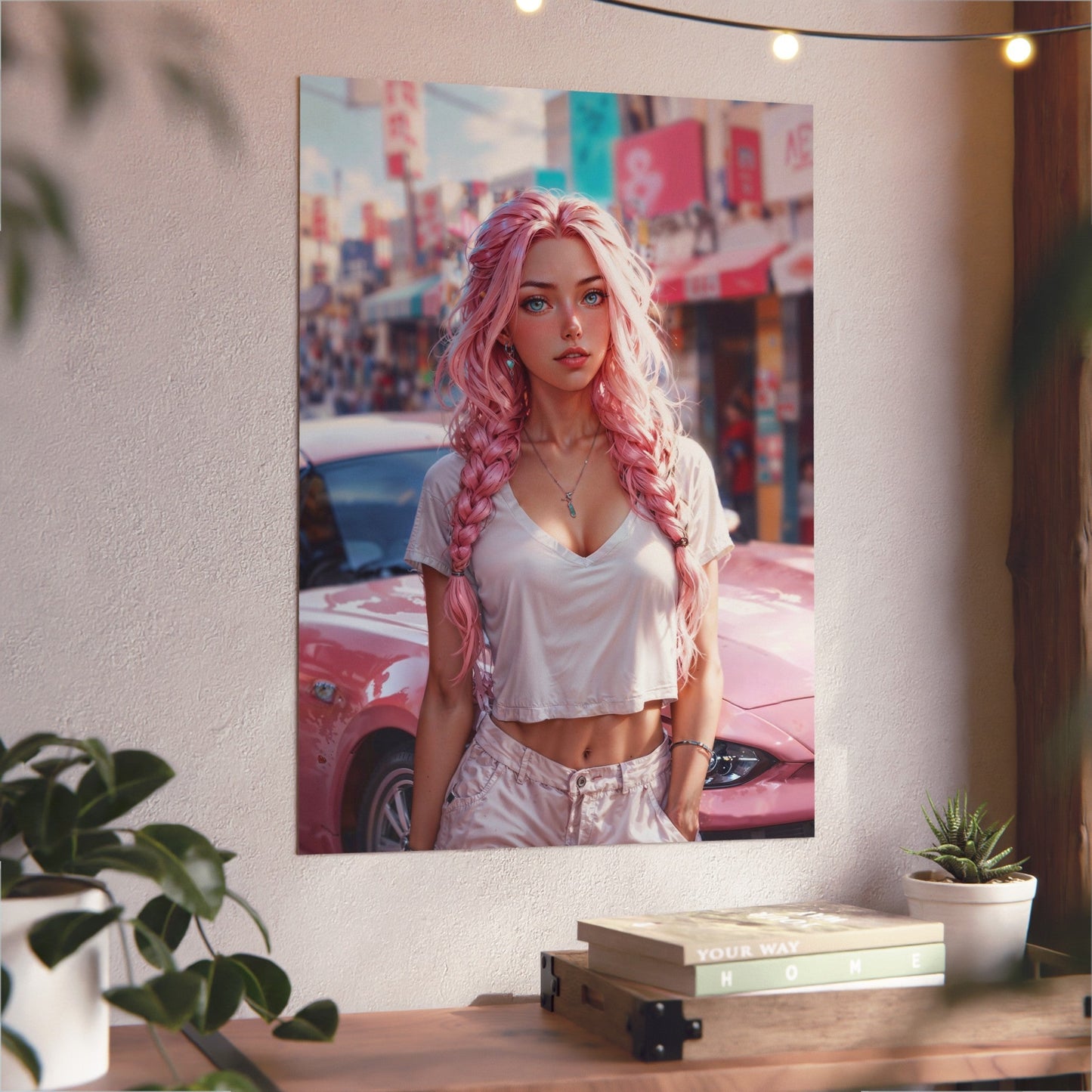 Metal Print - Bubblegum Drive - 19.7’’ x 27.6’’ (Vertical) - Home Decor