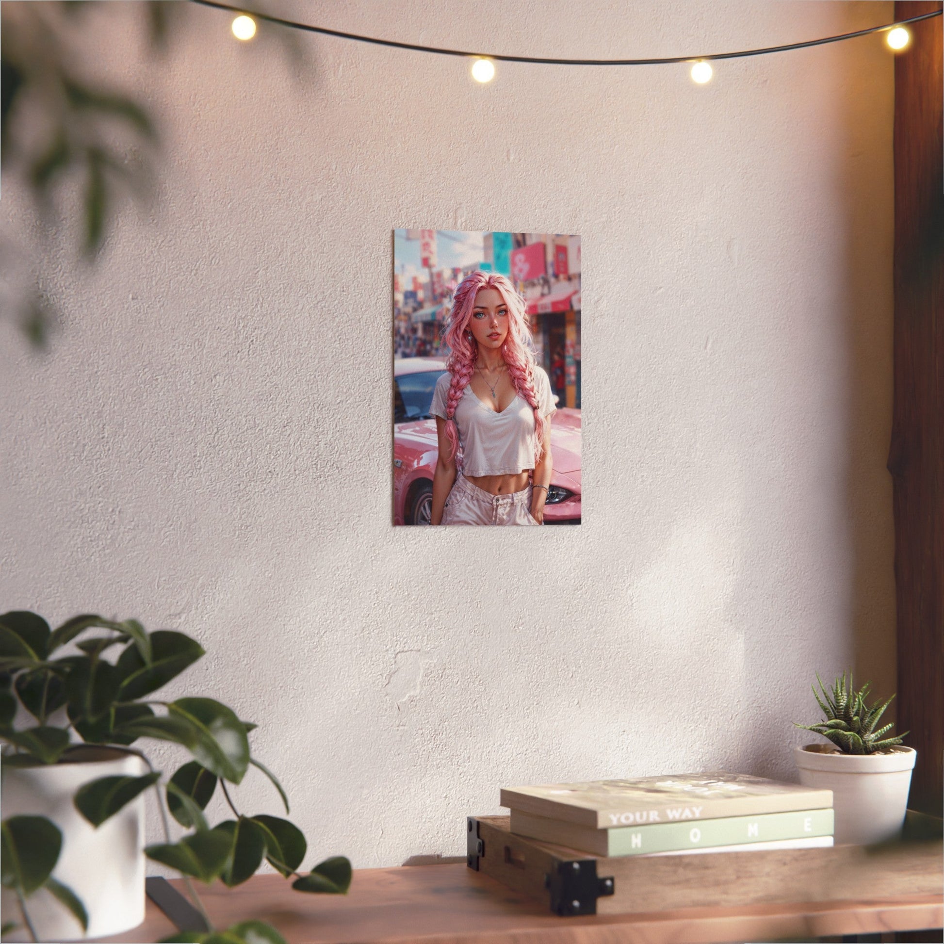 Metal Print - Bubblegum Drive - 7.9’’ x 11.8’’ (Vertical) - Home Decor