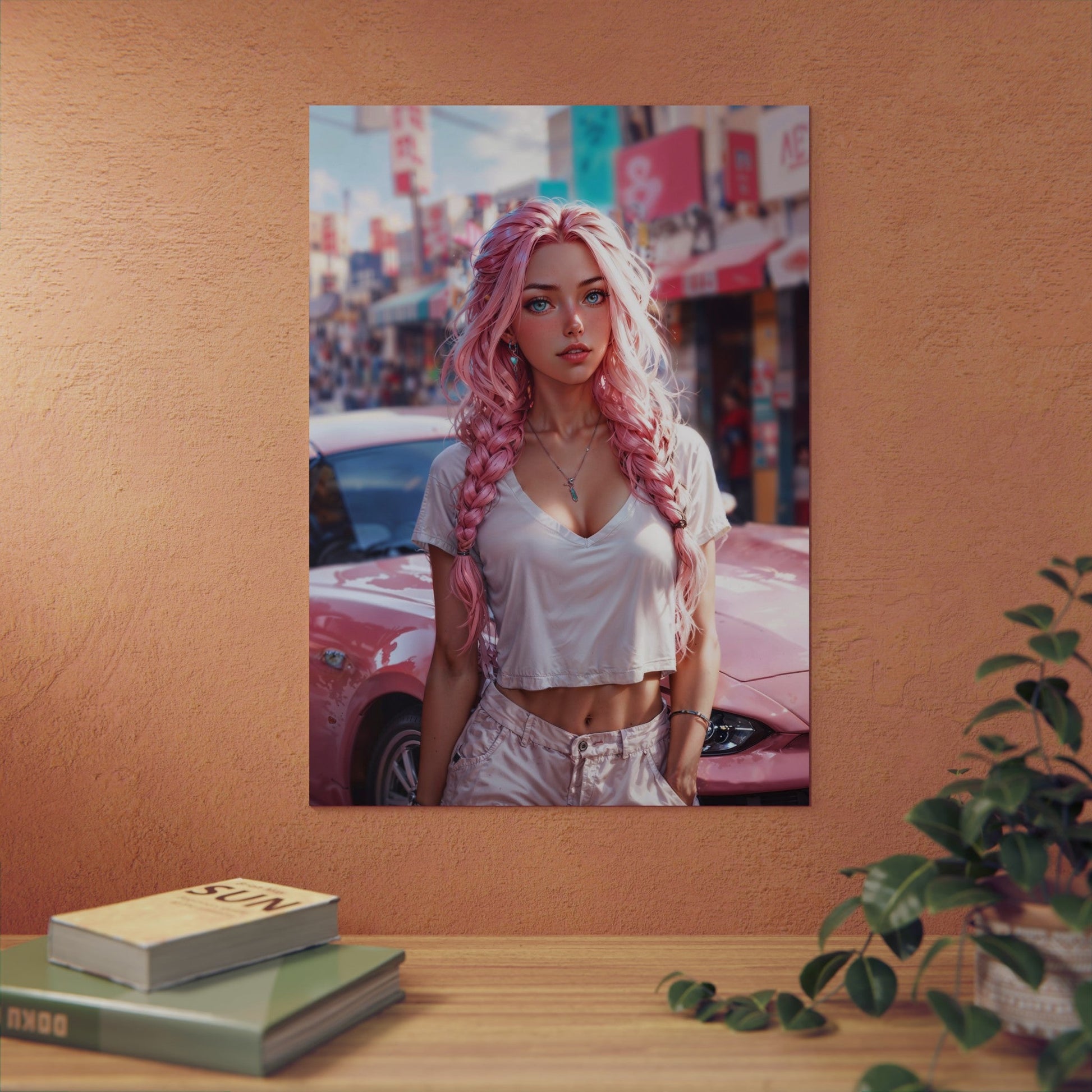 Metal Print - Bubblegum Drive - Home Decor