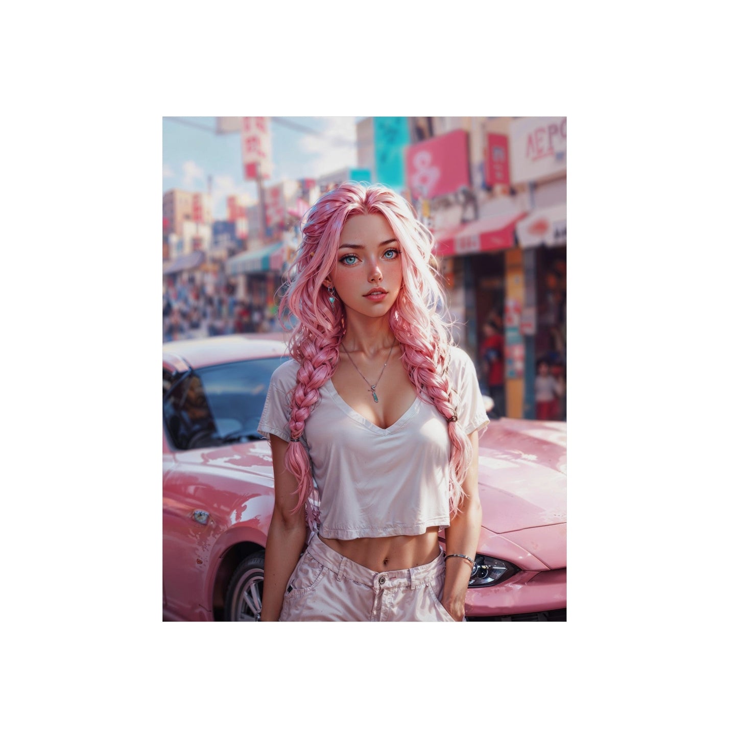 Metal Print - Bubblegum Drive - Home Decor