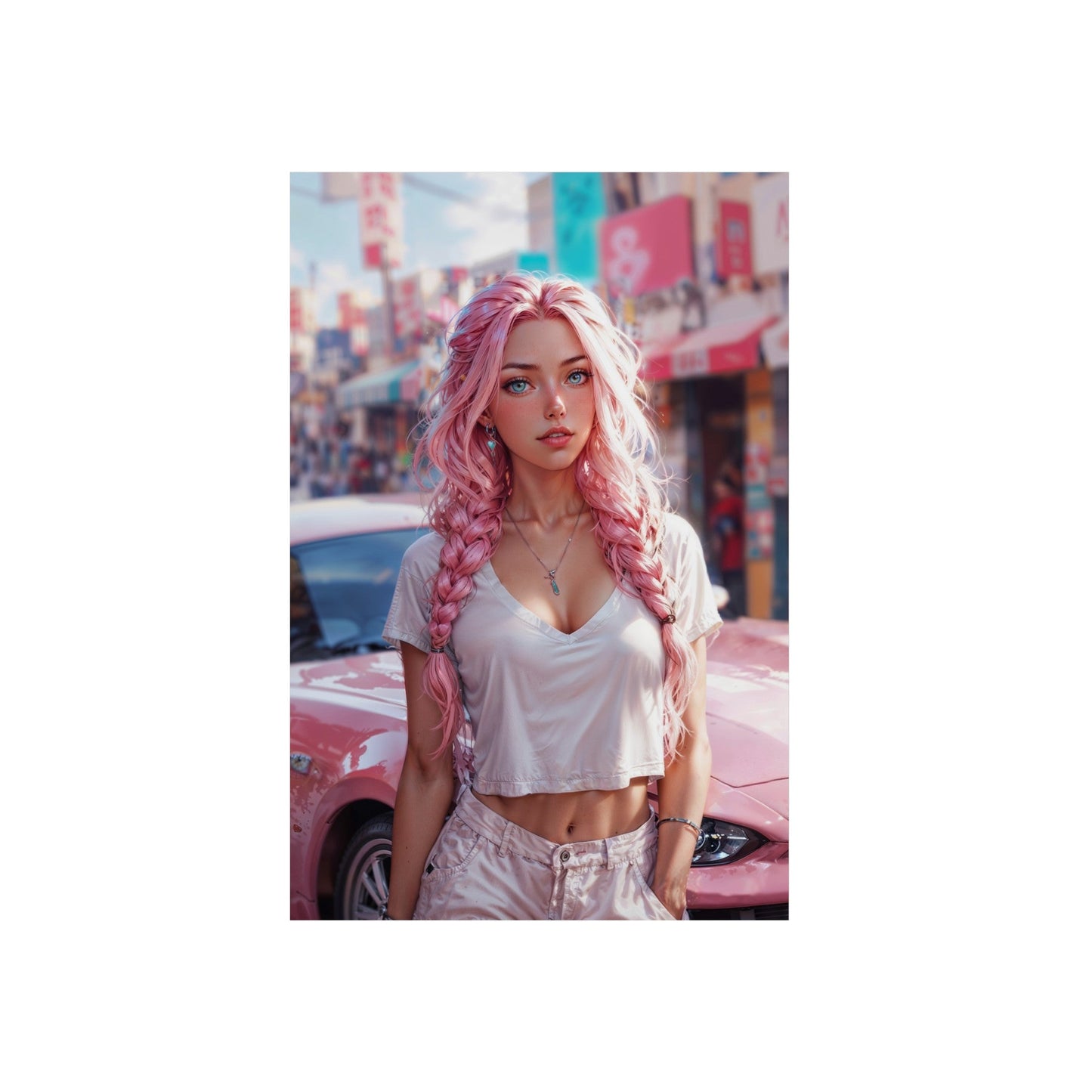 Metal Print - Bubblegum Drive - Home Decor