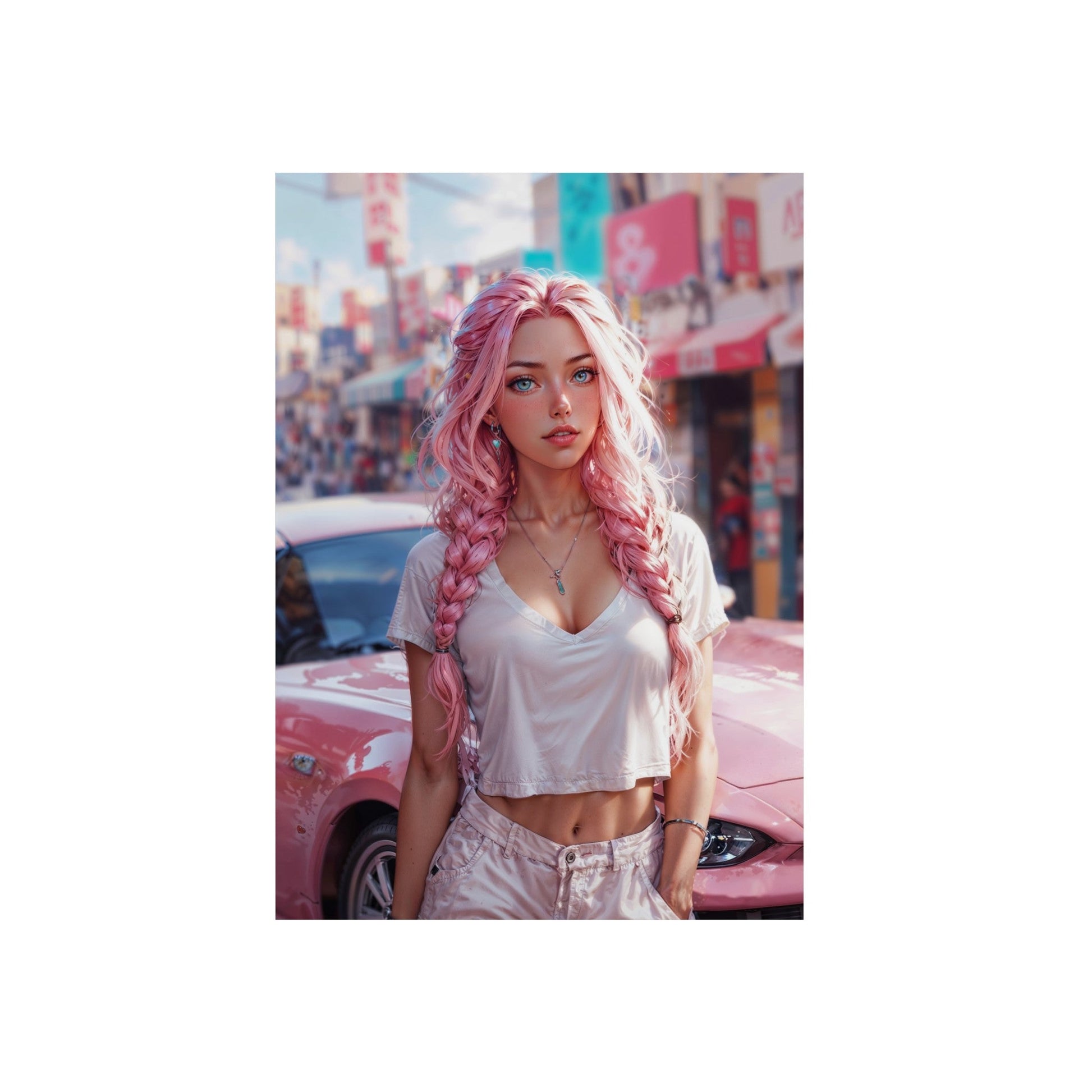 Metal Print - Bubblegum Drive - Home Decor