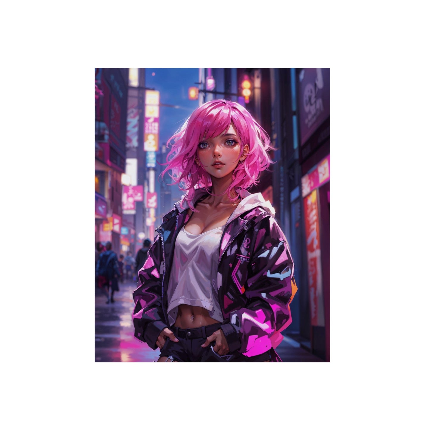 Metal Print - Magenta Muse - 15.7’’ x 19.7’’ (Vertical) - Home Decor