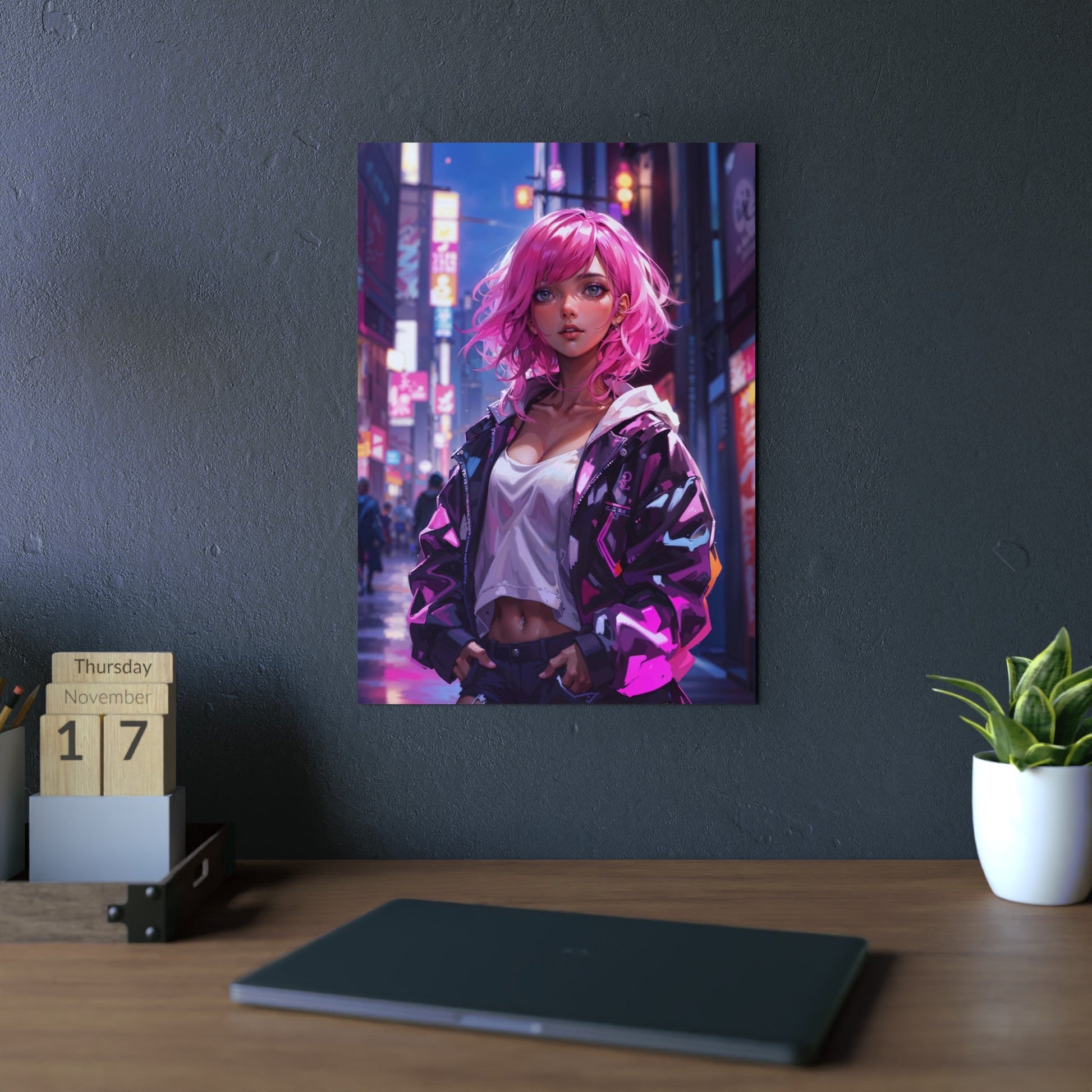 Metal Print - Magenta Muse - Home Decor