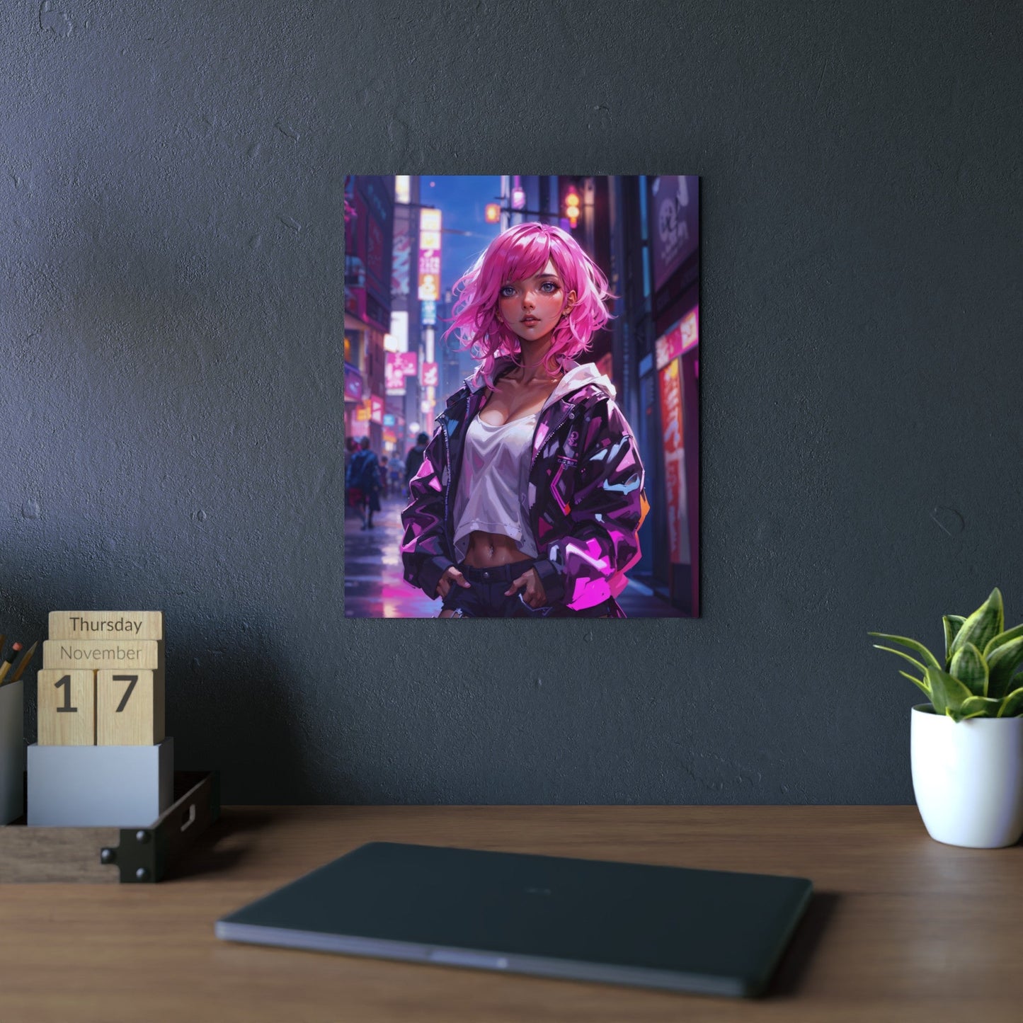 Metal Print - Magenta Muse - Home Decor