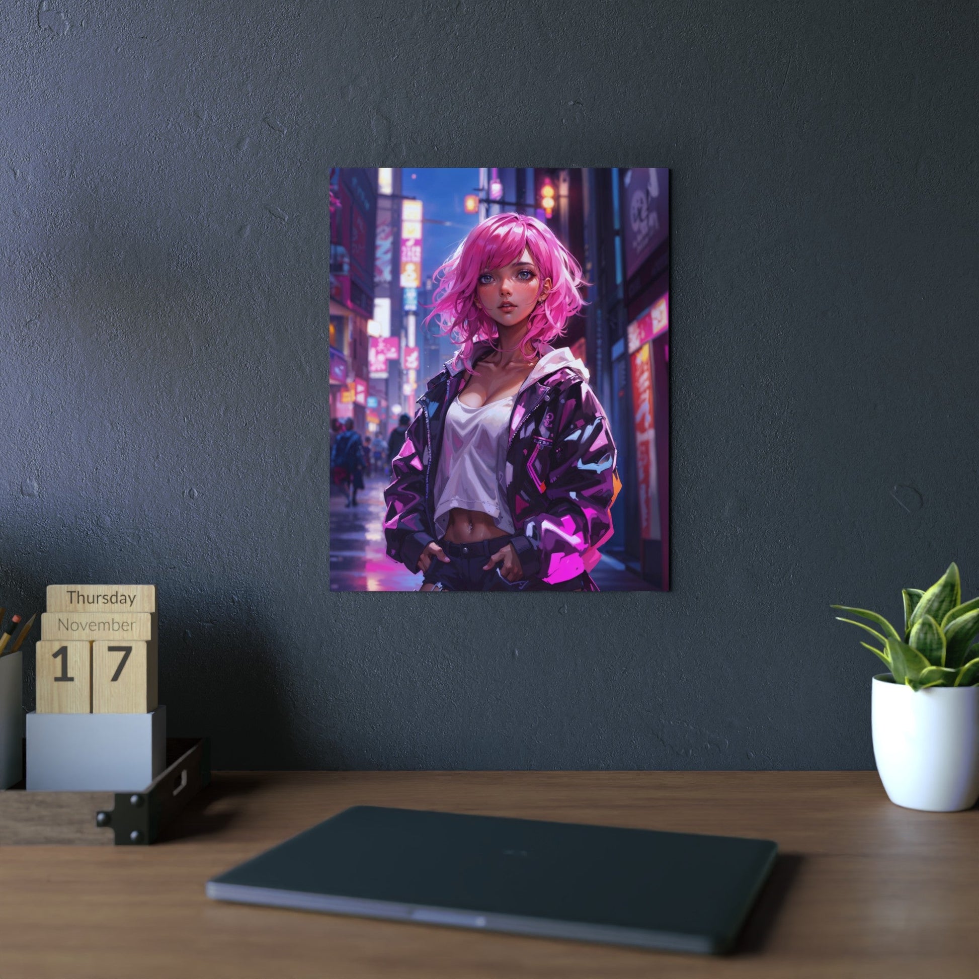Metal Print - Magenta Muse - Home Decor