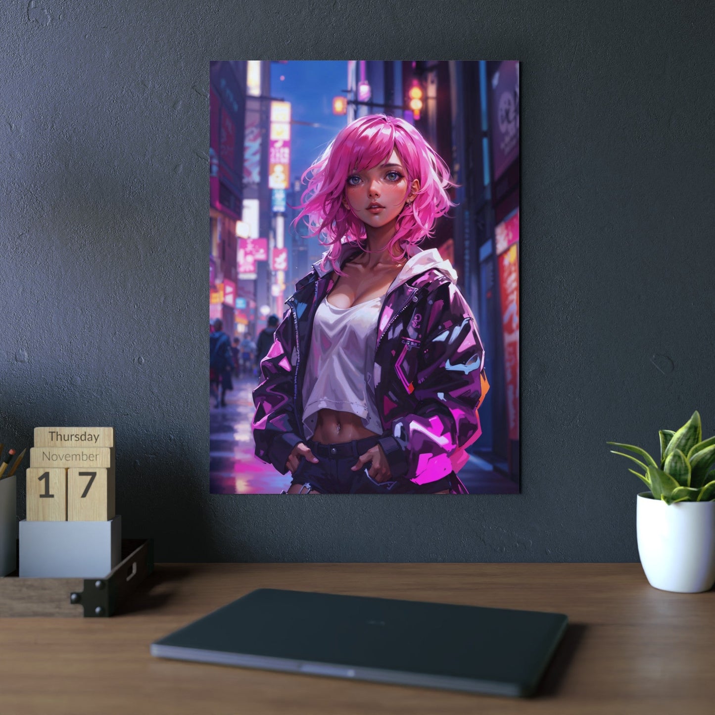 Metal Print - Magenta Muse - Home Decor