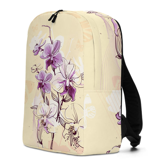 Minimalist Backpack - Orchid Flower - Bags