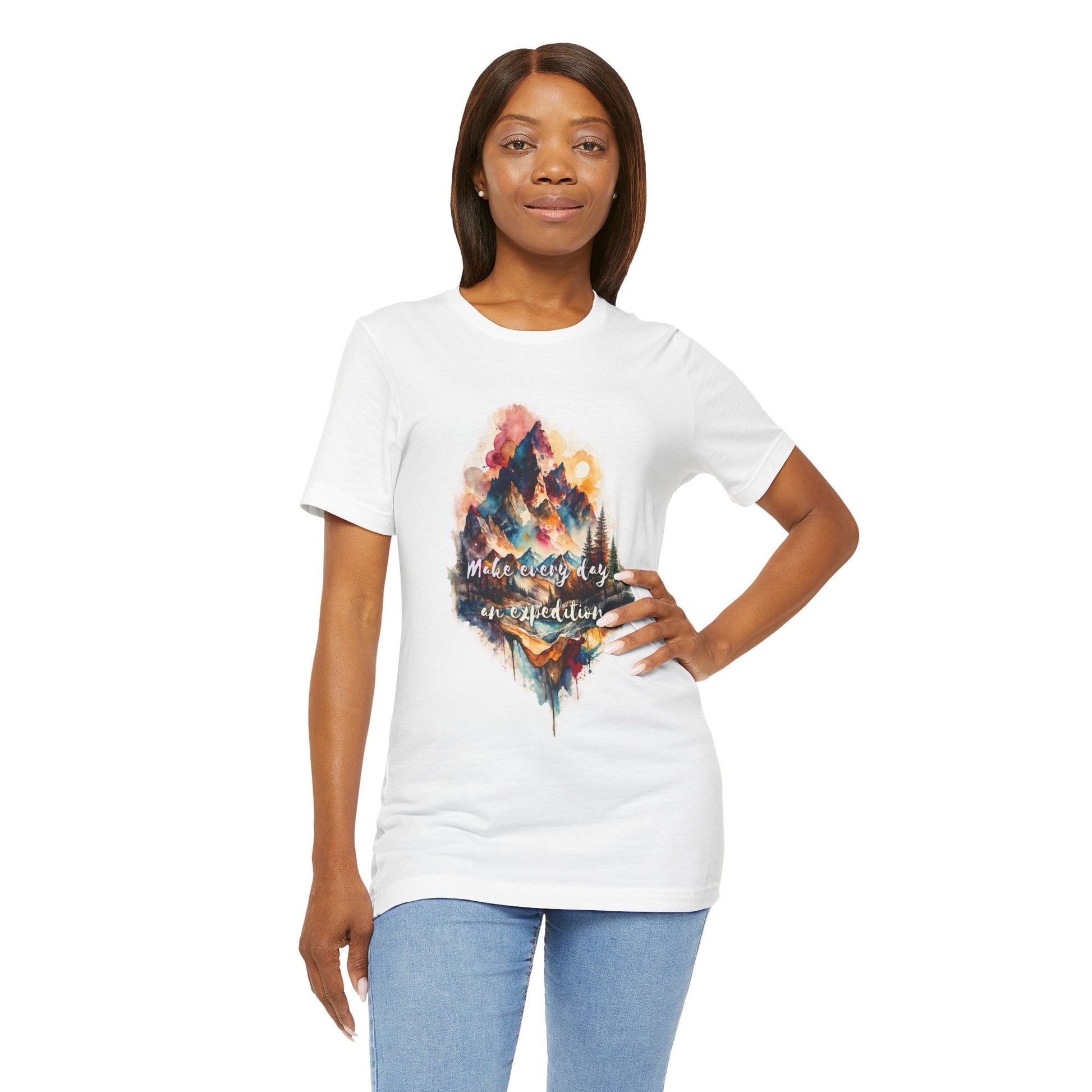 Mountain Landscape T-Shirt - Make Everyday an Expedition - T-Shirt