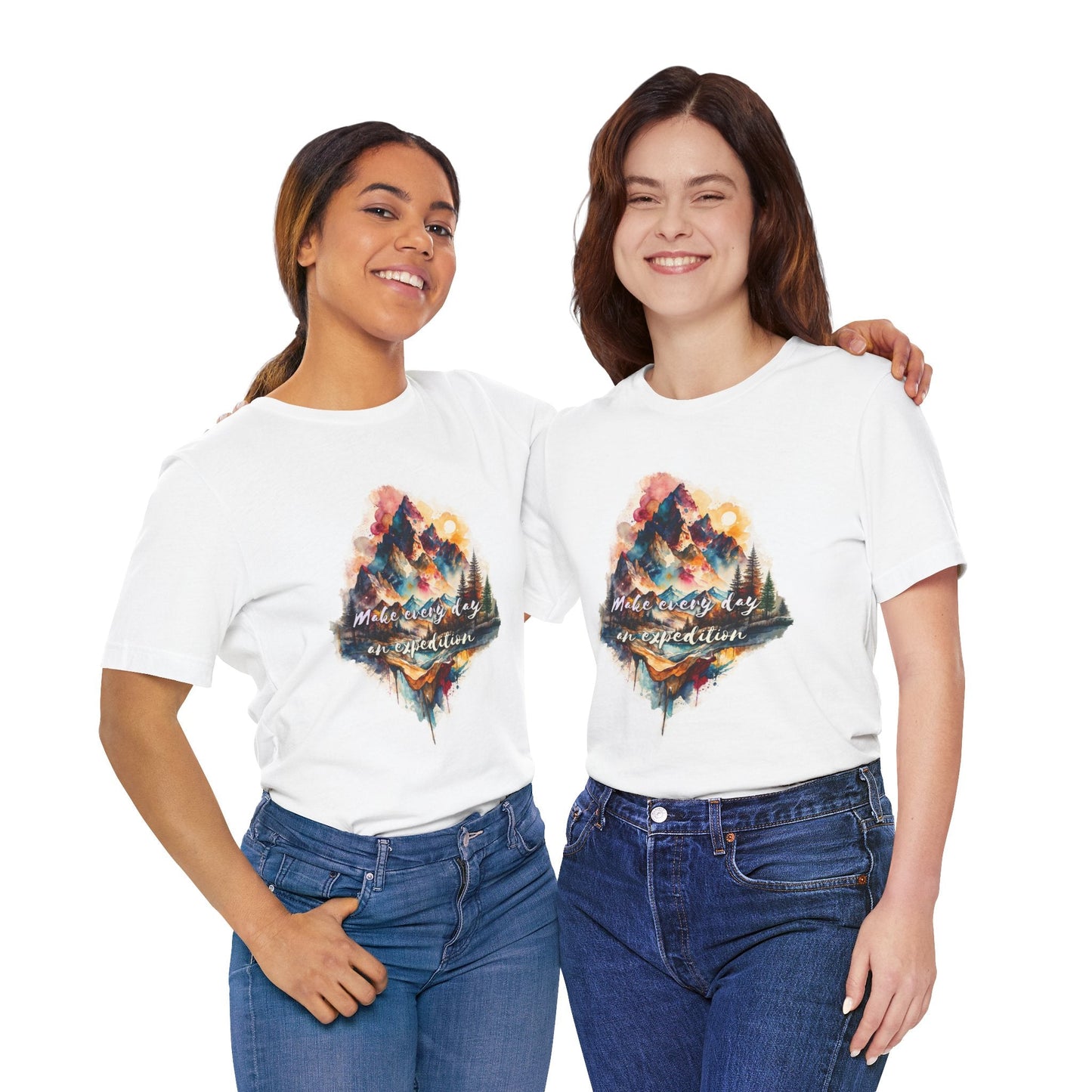 Mountain Landscape T-Shirt - Make Everyday an Expedition - T-Shirt
