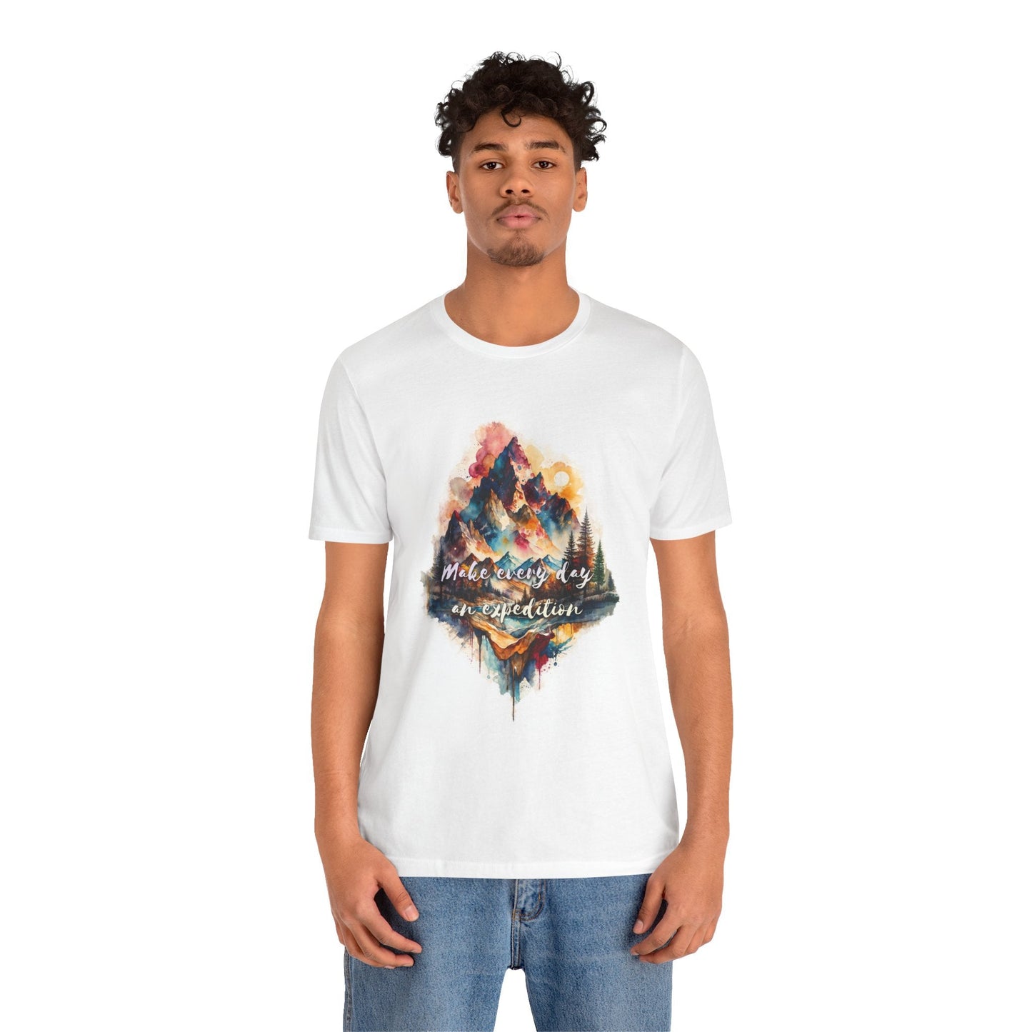 Mountain Landscape T-Shirt - Make Everyday an Expedition - T-Shirt