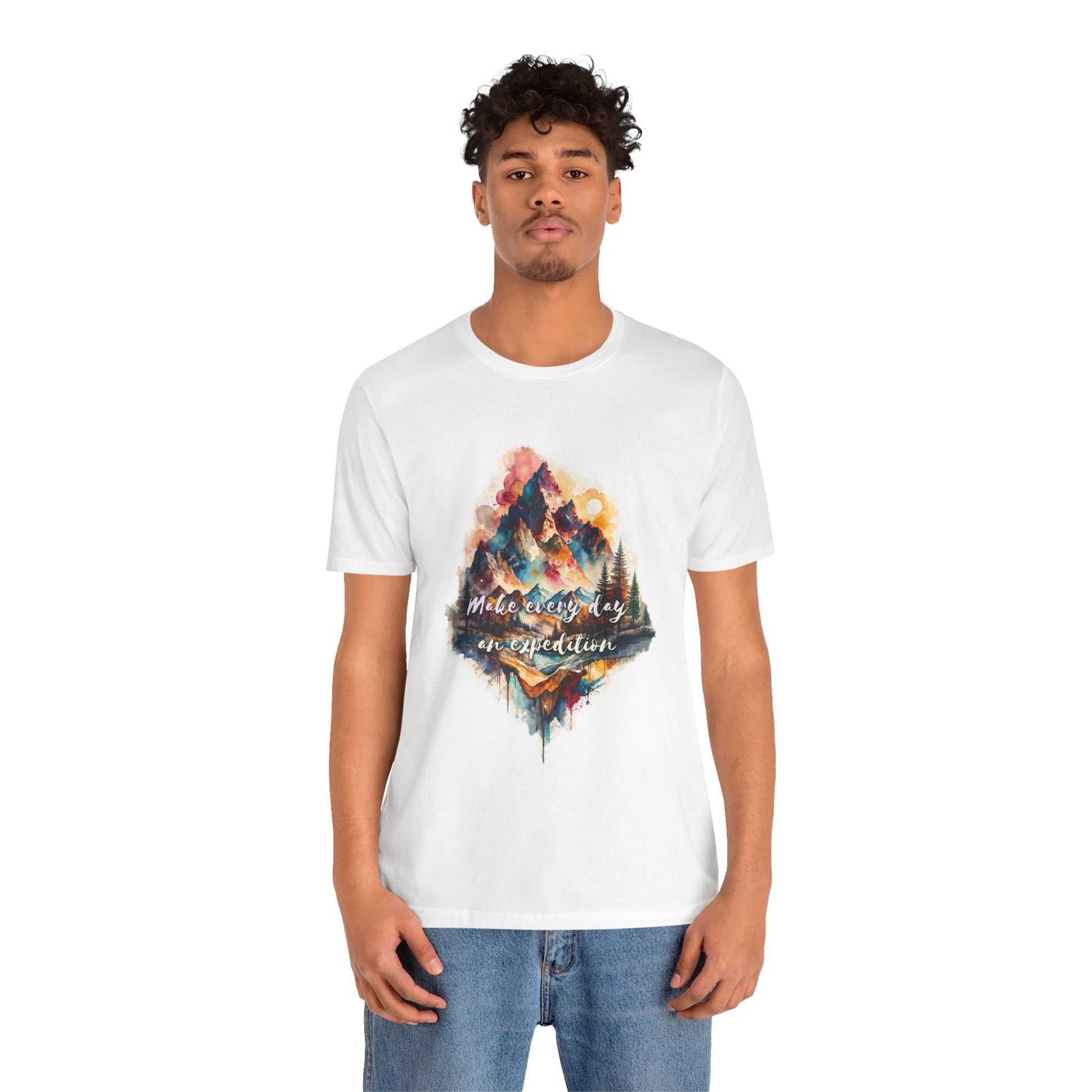 Mountain Landscape T-Shirt - Make Everyday an Expedition - T-Shirt