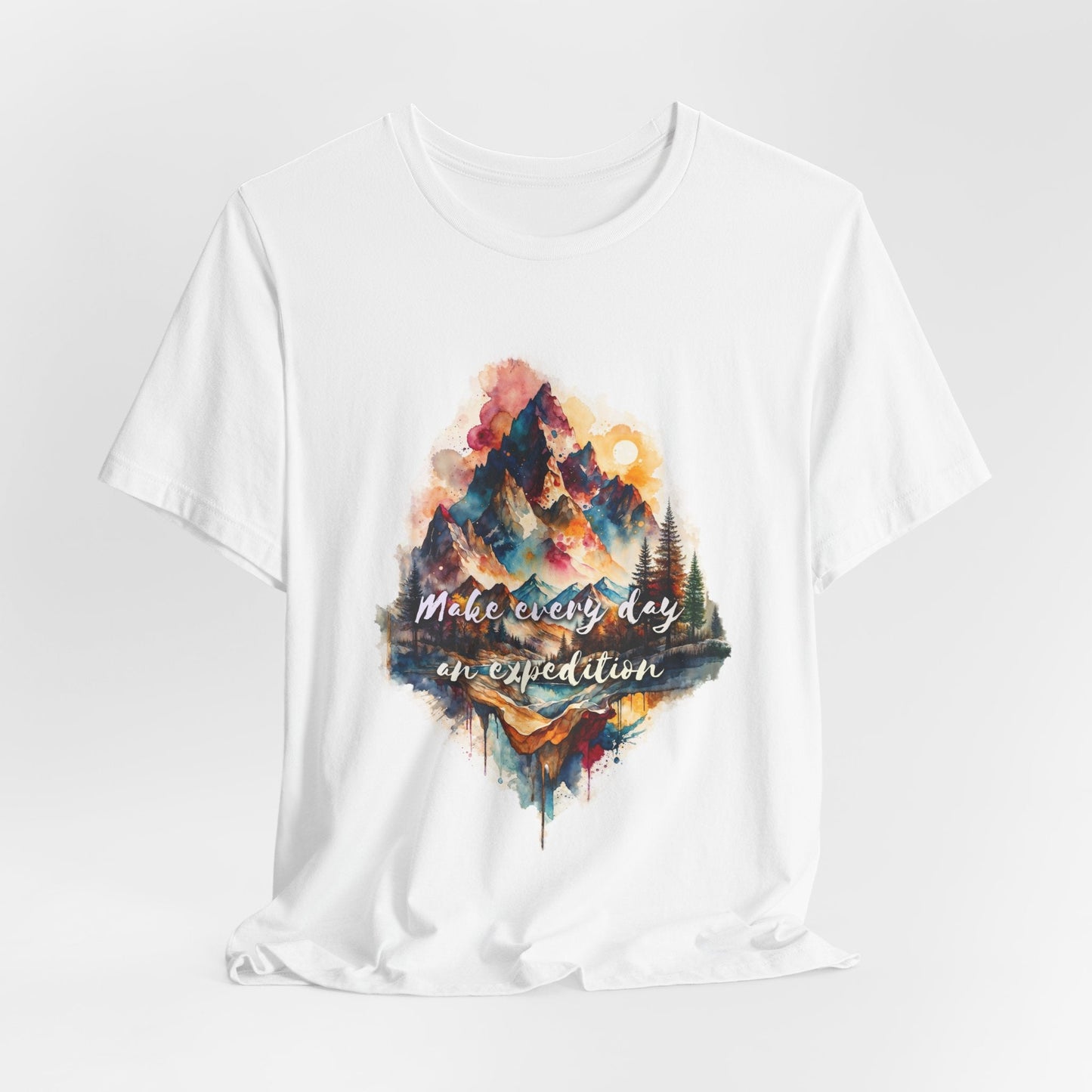 Mountain Landscape T-Shirt - Make Everyday an Expedition - T-Shirt