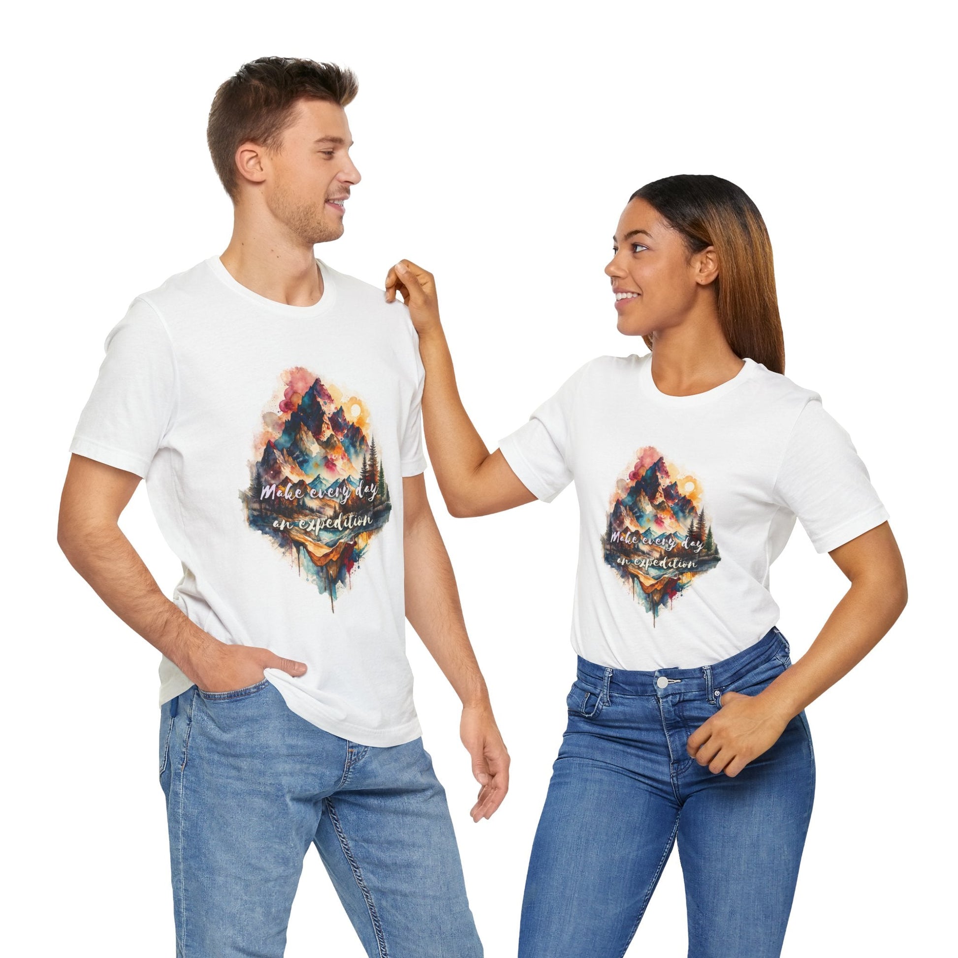 Mountain Landscape T-Shirt - Make Everyday an Expedition - T-Shirt
