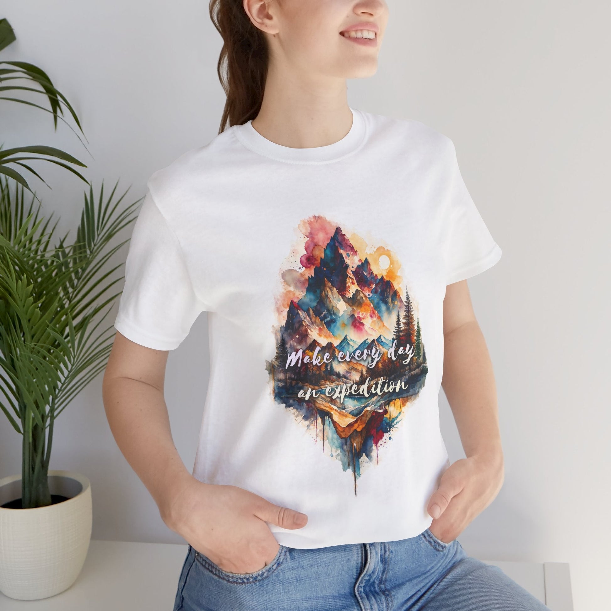 Mountain Landscape T-Shirt - Make Everyday an Expedition - T-Shirt
