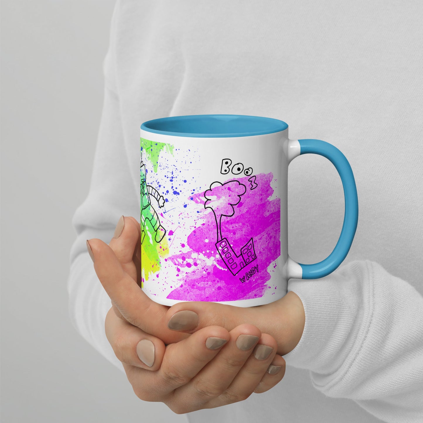 Mug with Color Inside - Doodles - Mugs