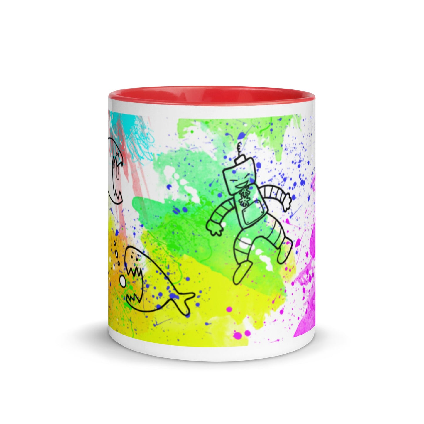 Mug with Color Inside - Doodles - Mugs