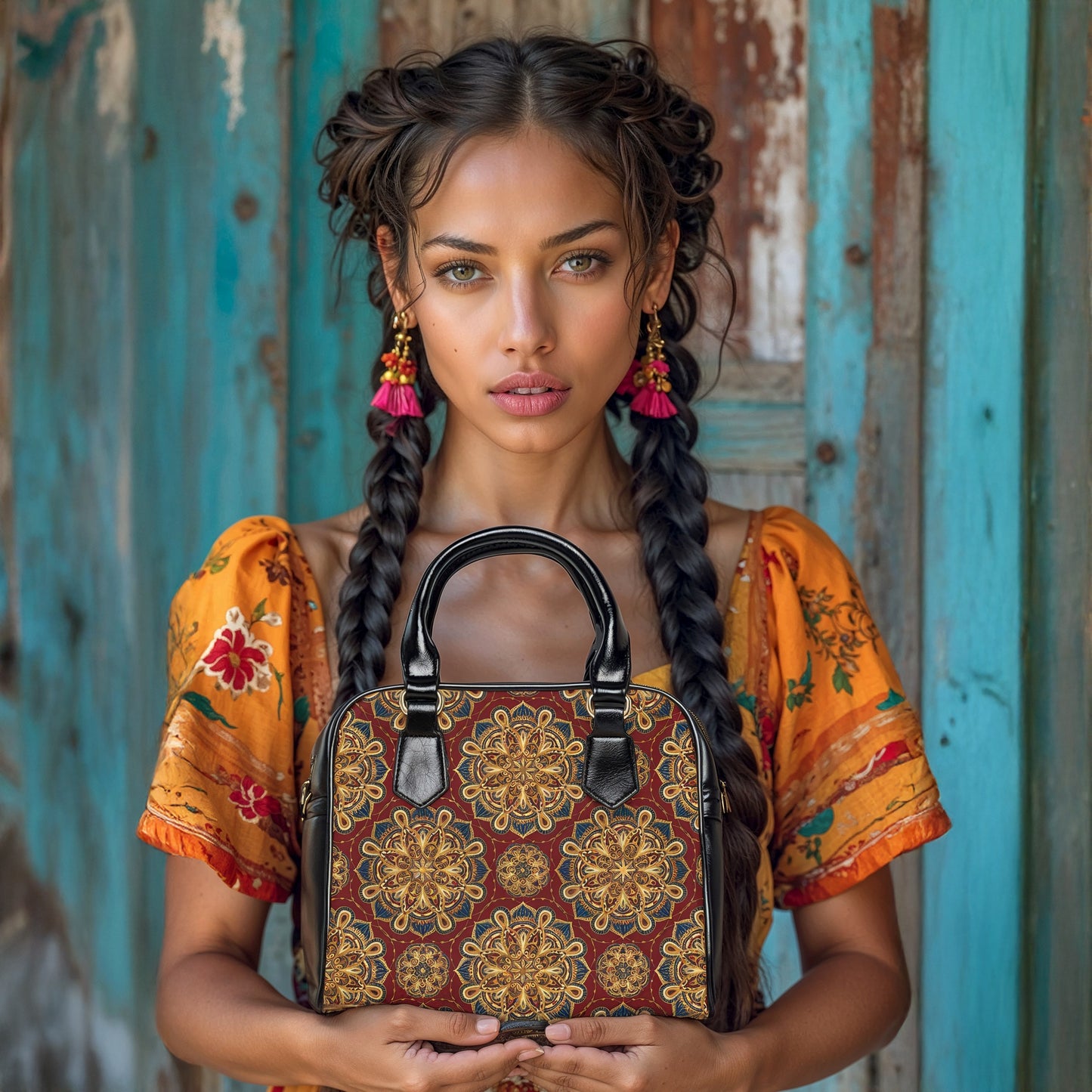 Shoulder Handbag - Oriental
