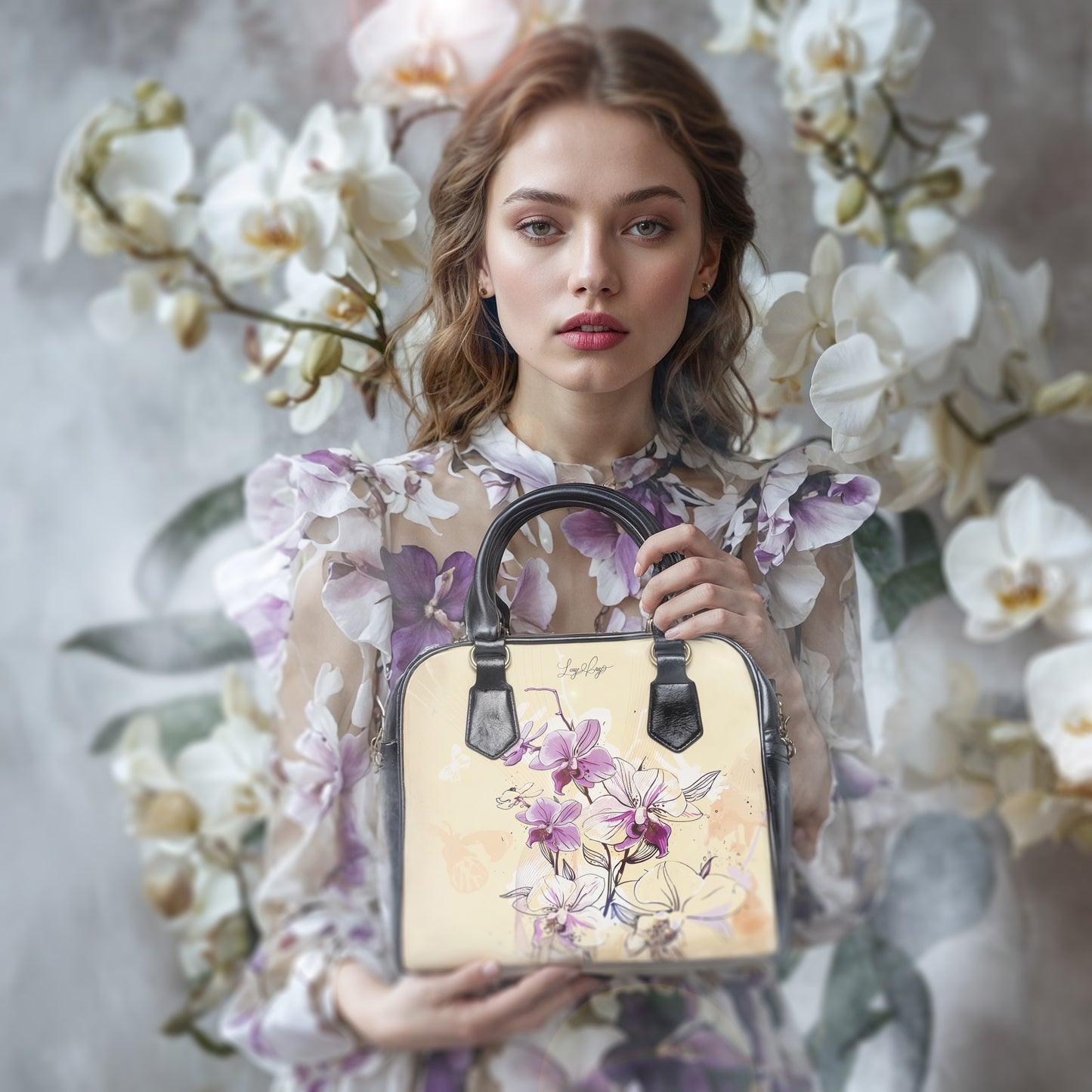 Shoulder Handbag - Orchid
