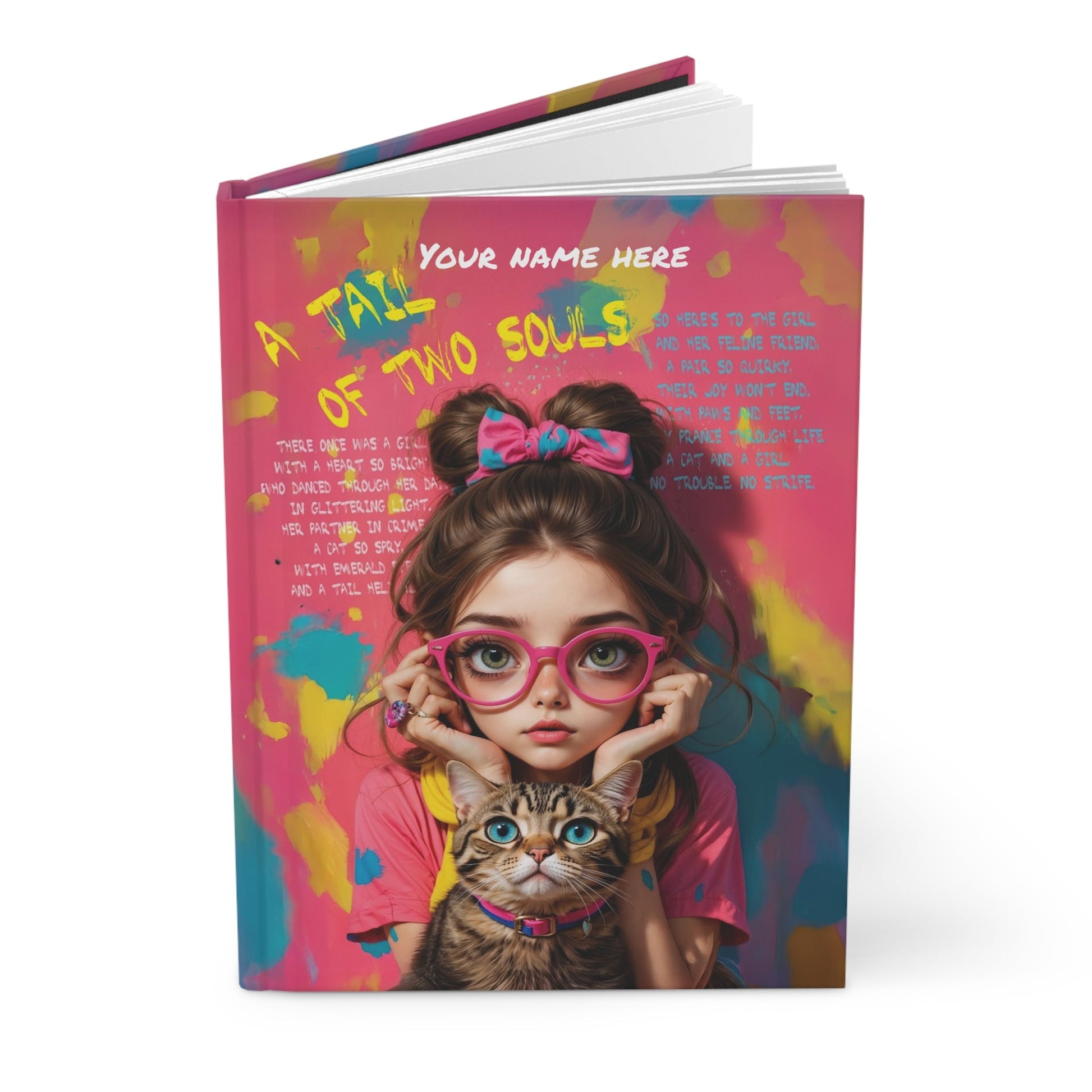 Personalized Hardcover Journal- Unique Gift for Cat Lovers A5 - Journal - Paper products