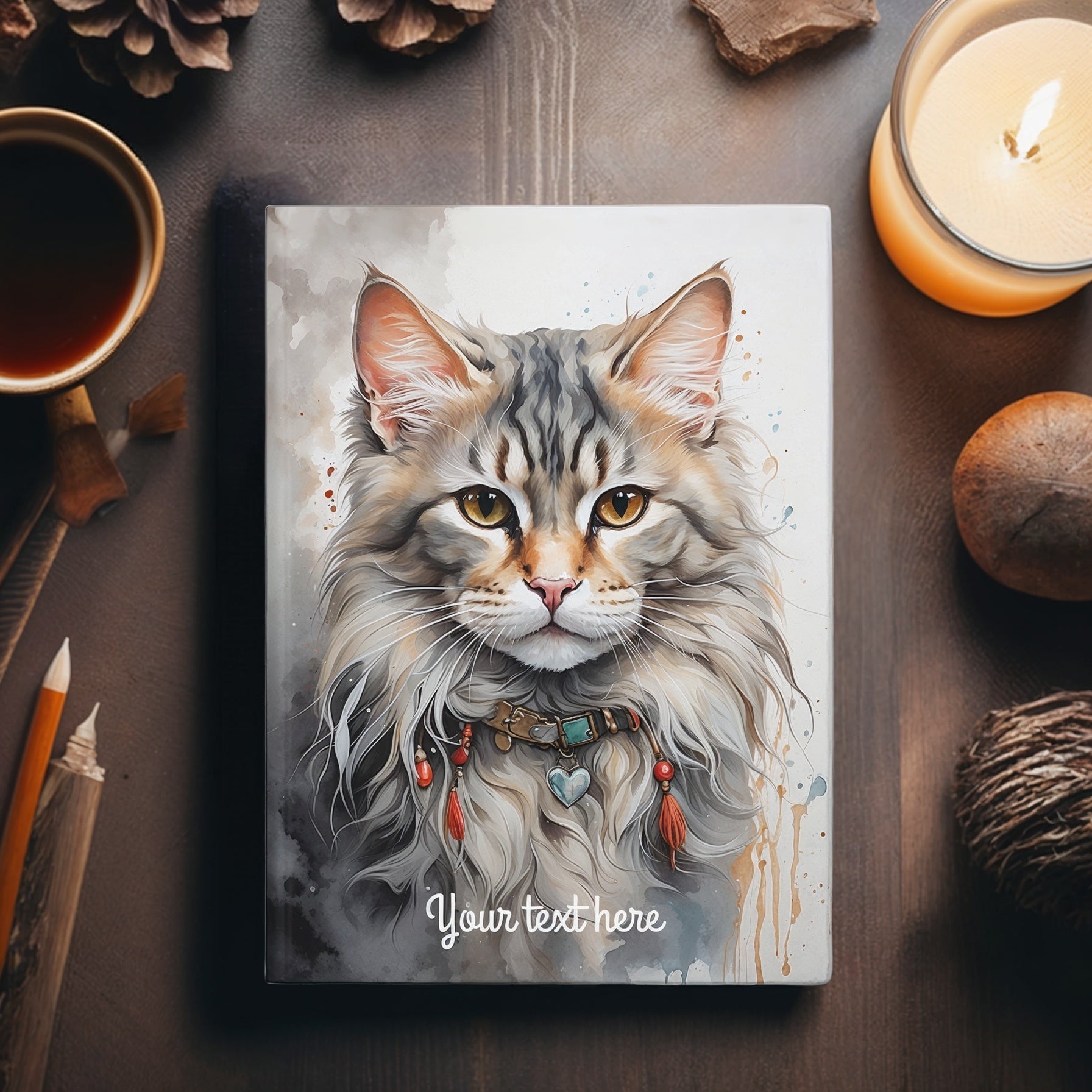 Personalized Hardcover Notebook Custom Name Diary A5 - Journal - Paper products