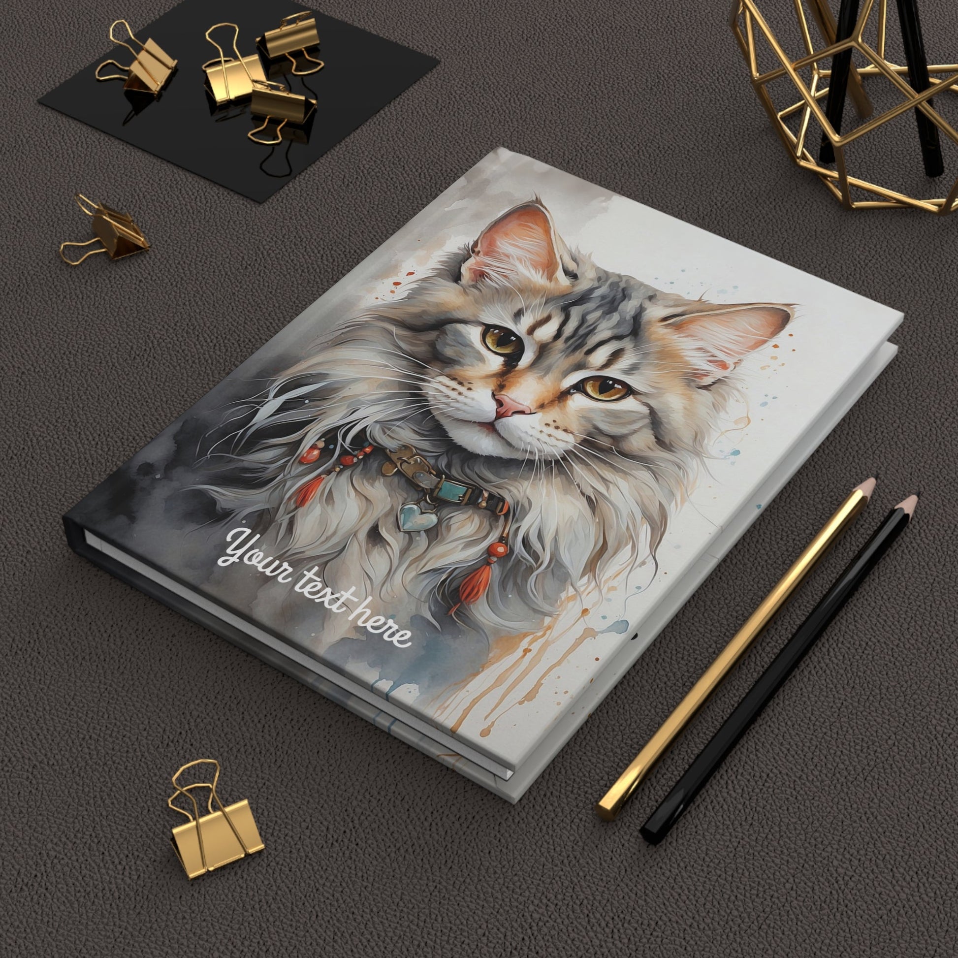 Personalized Hardcover Notebook Custom Name Diary A5 - Journal - Paper products