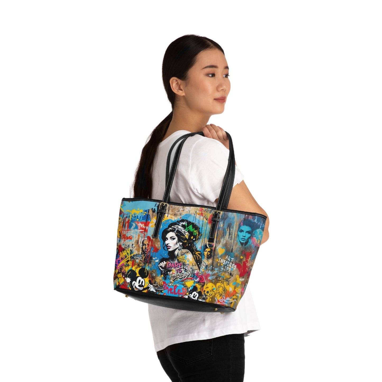 PU Leather Shoulder Bag - Amy Winehouse - Bags