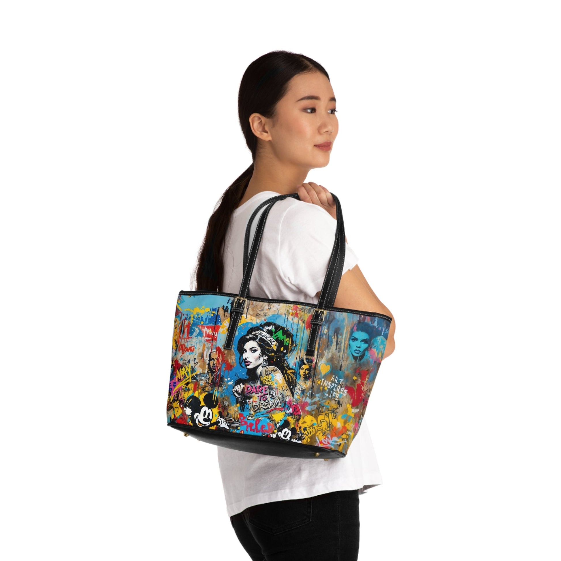 PU Leather Shoulder Bag - Amy Winehouse - Bags
