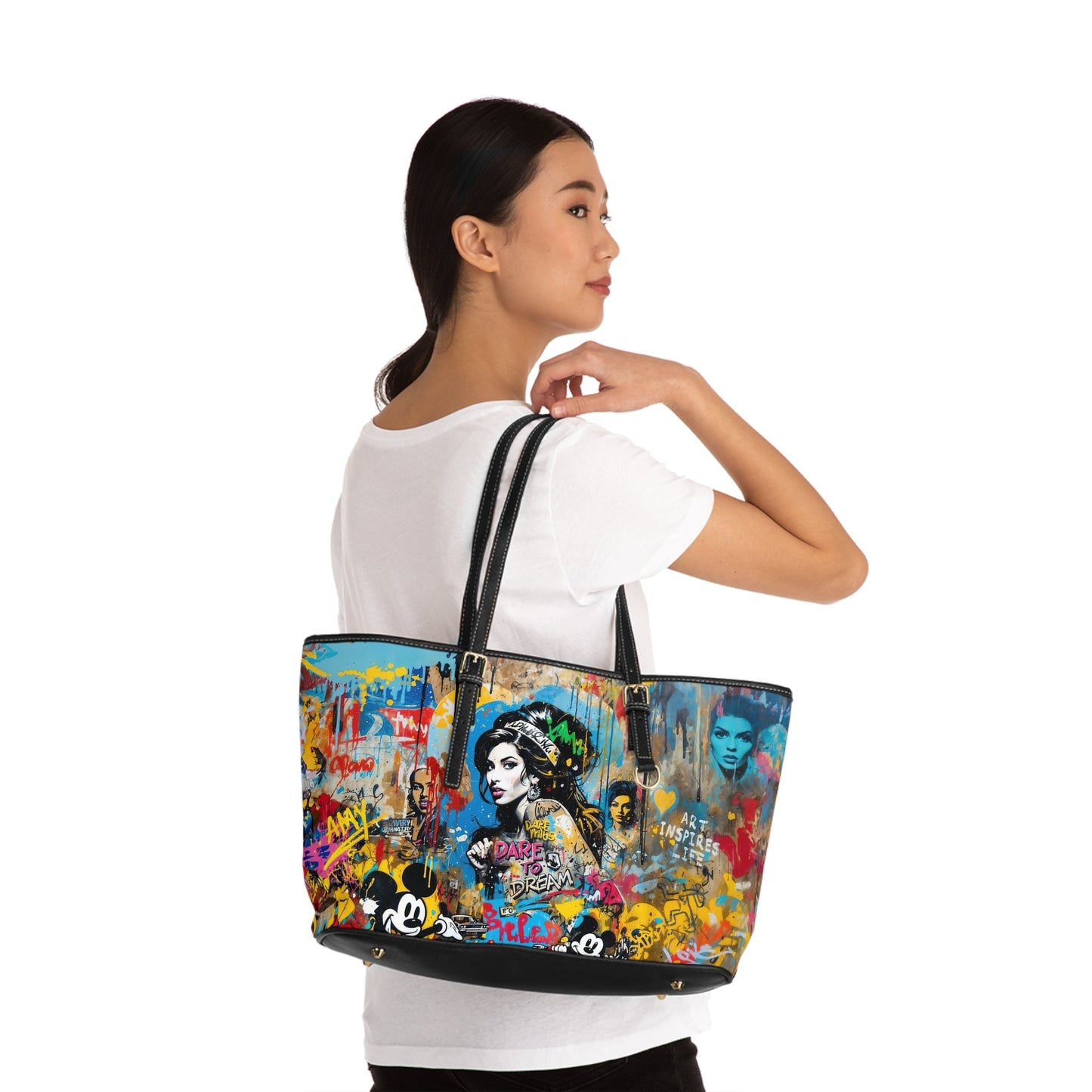 PU Leather Shoulder Bag - Amy Winehouse - Bags