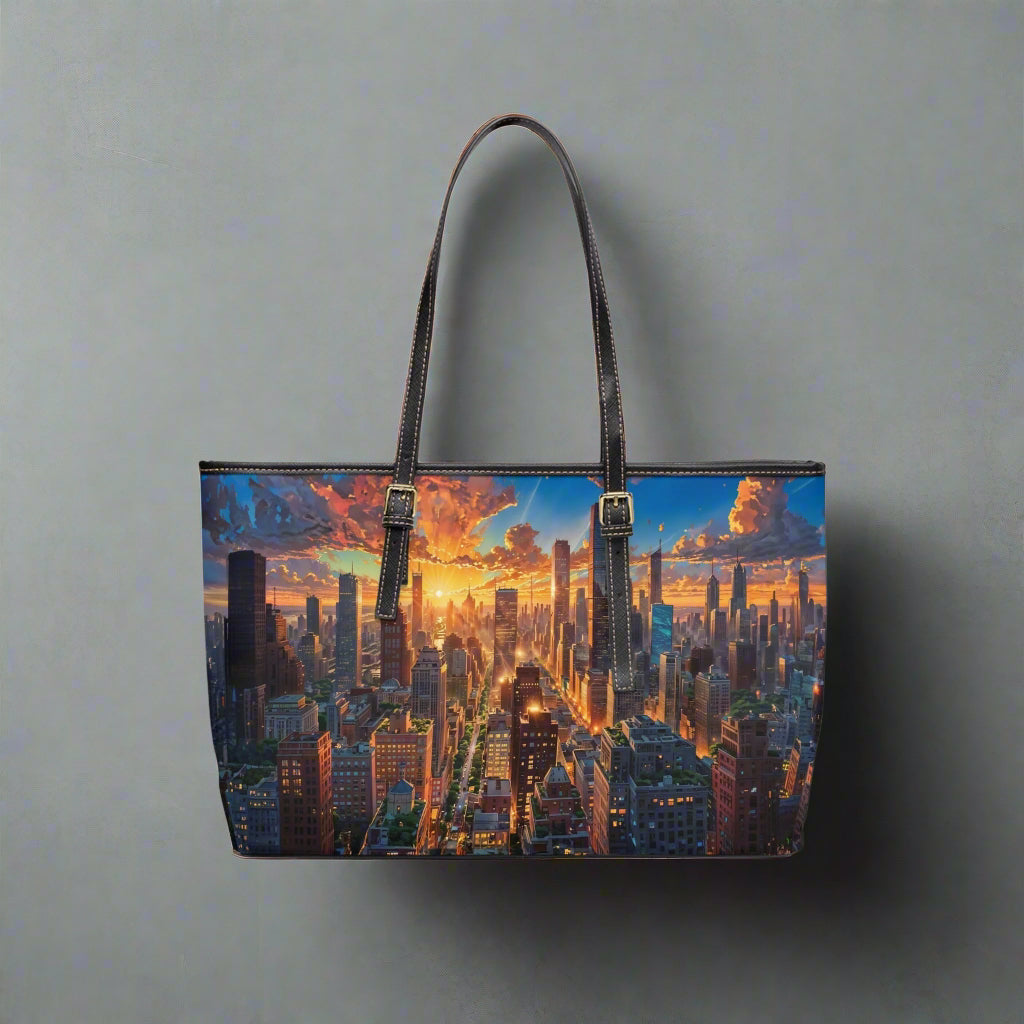 PU Leather Shoulder Bag- City - Bags