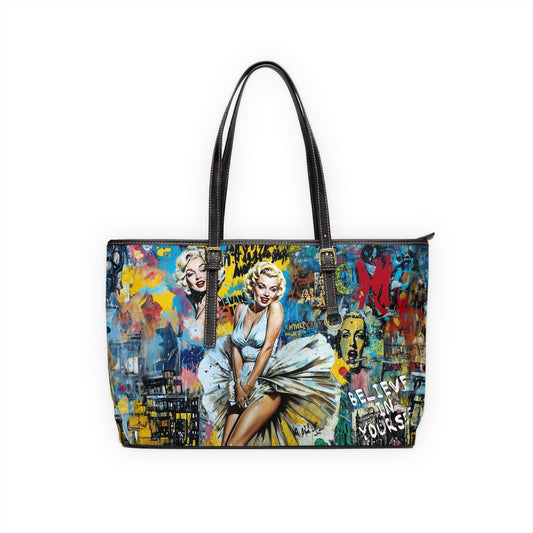 PU Leather Shoulder Bag- Marilyn Monroe