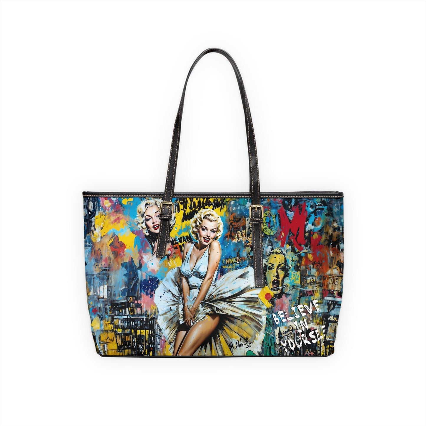PU Leather Shoulder Bag- Marilyn Monroe - Bags