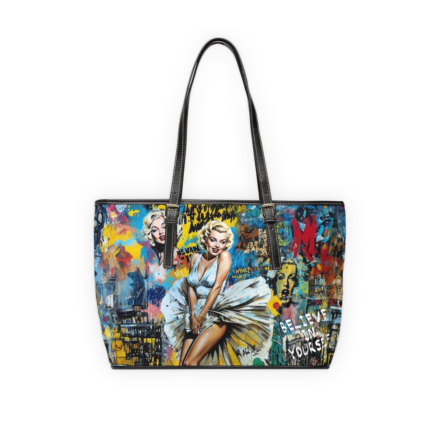 PU Leather Shoulder Bag- Marilyn Monroe - Bags