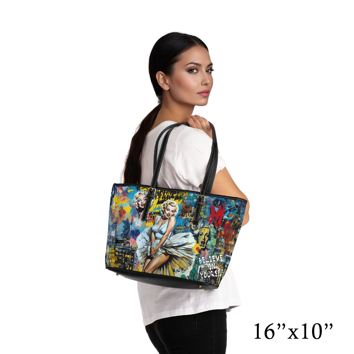 PU Leather Shoulder Bag- Marilyn Monroe - Bags
