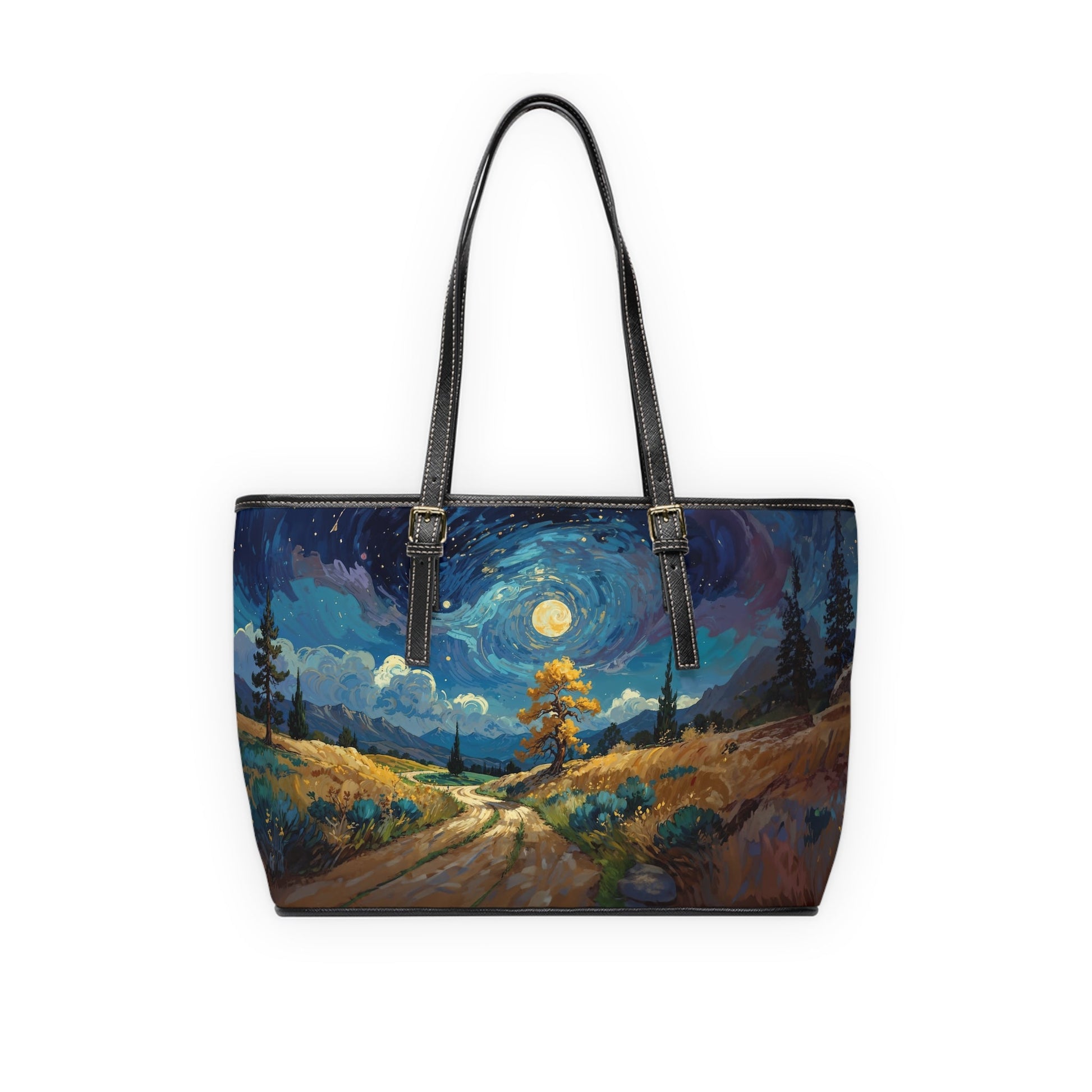 PU Leather Shoulder Bag - Vincent Van Gogh Style - Bags
