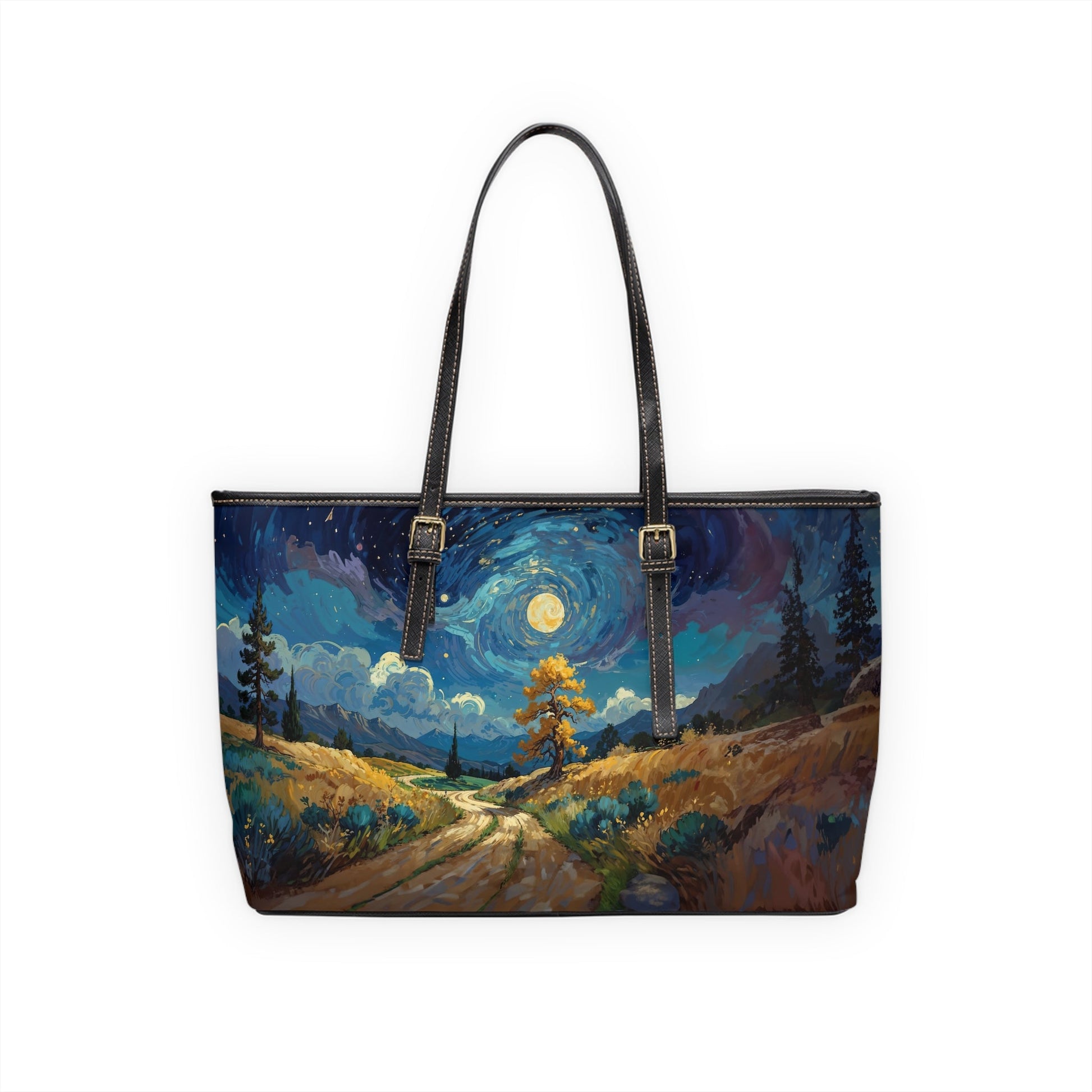 PU Leather Shoulder Bag - Vincent Van Gogh Style - Bags