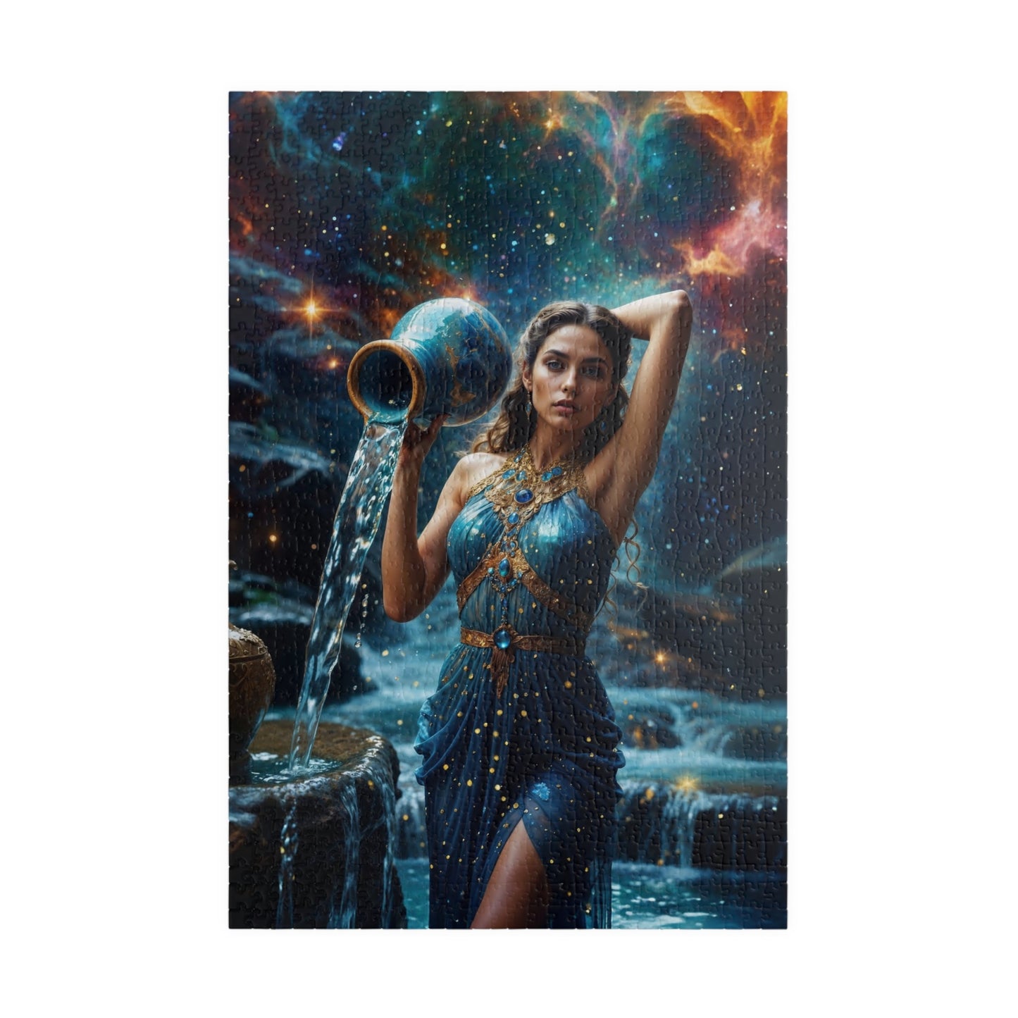 Puzzle - Aquarius Zodiac Artwork - 1014 pcs (Vertical) - Puzzle